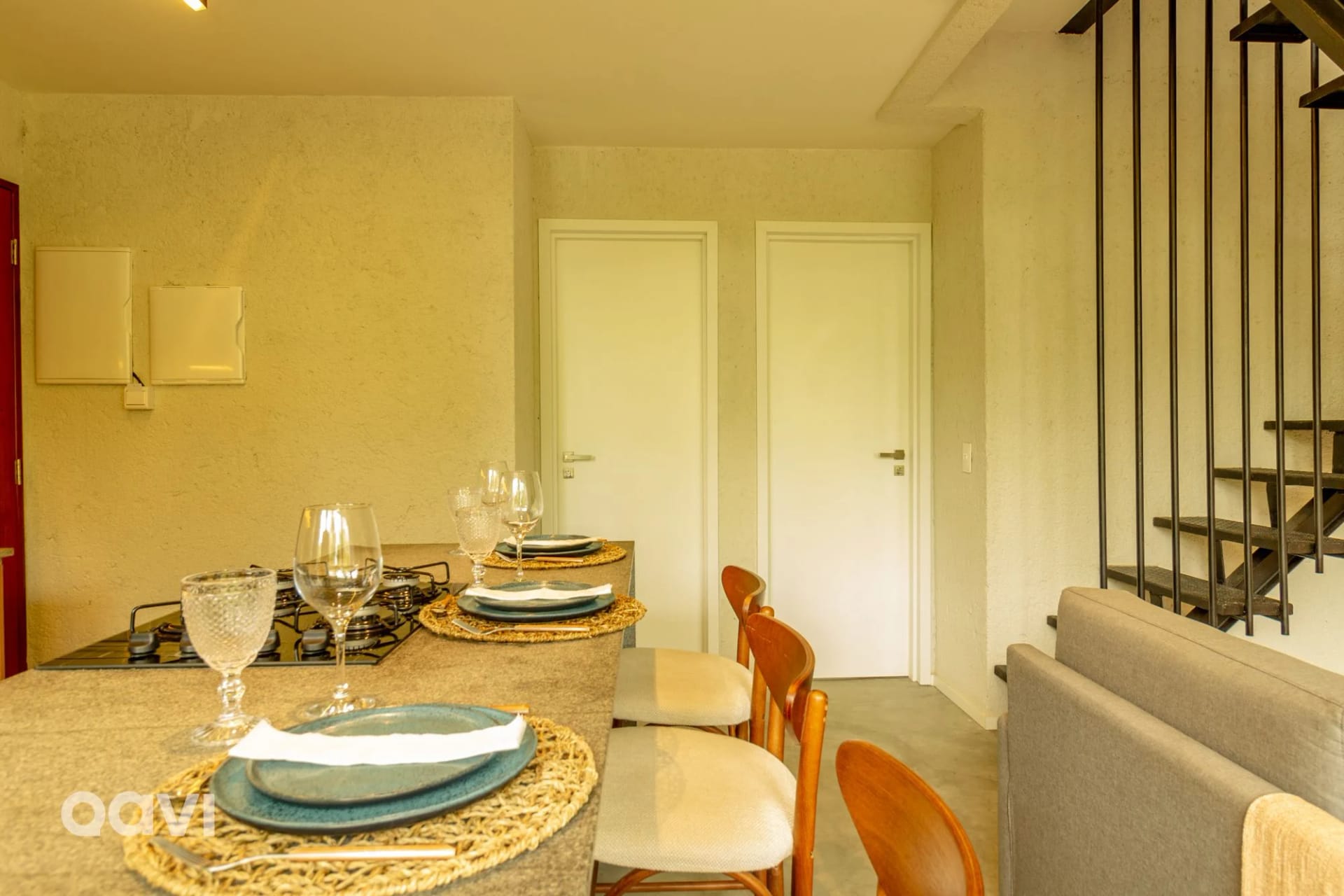 Kitchen or kitchenette — Flat com Piscina no Rooftop em Milagres by Qavi