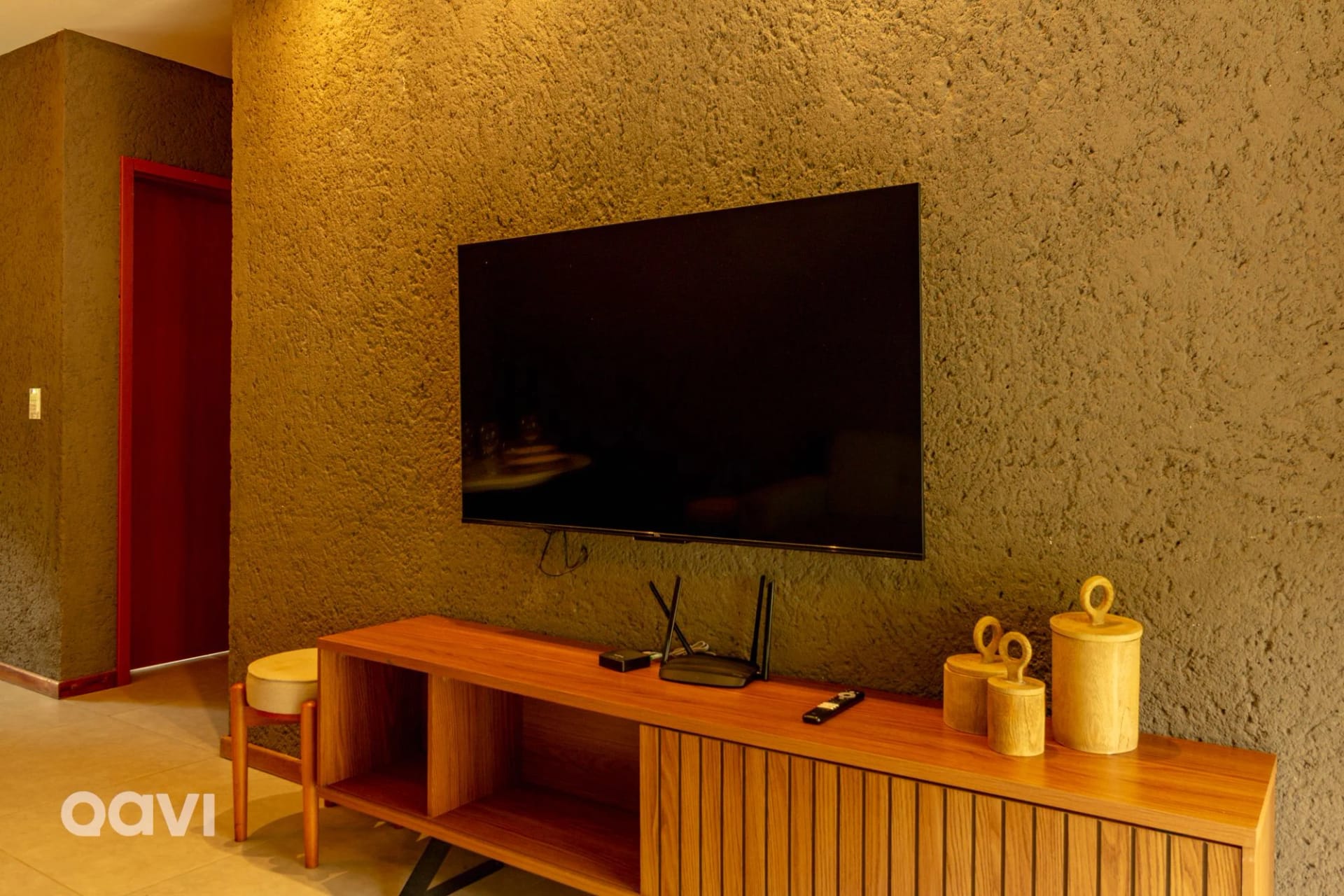 Zona TV/salón compartidos — Villa Kamby Milagres B 102