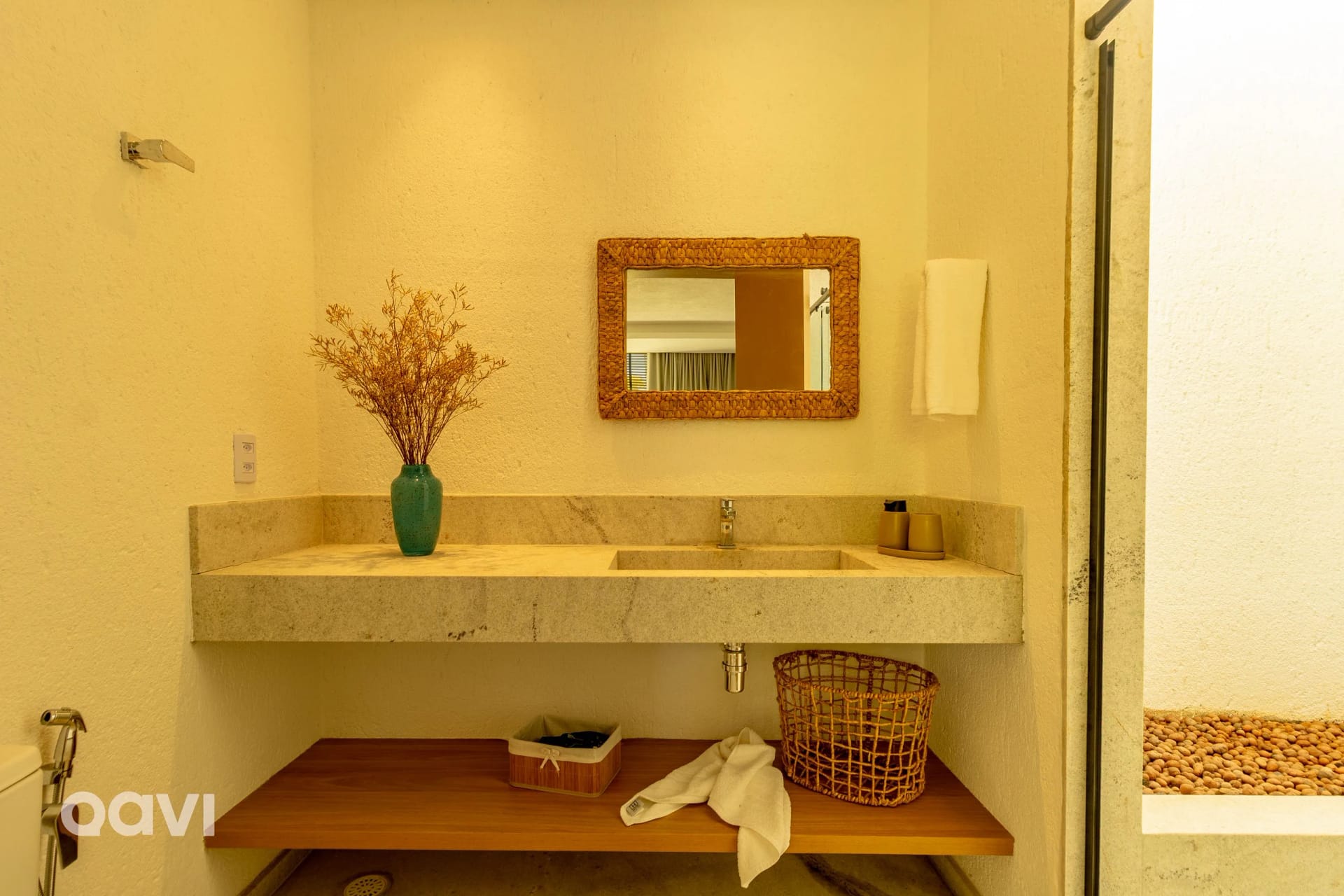 Cuarto de baño — Casa com Piscina na Praia de Tatuamunha by Qavi