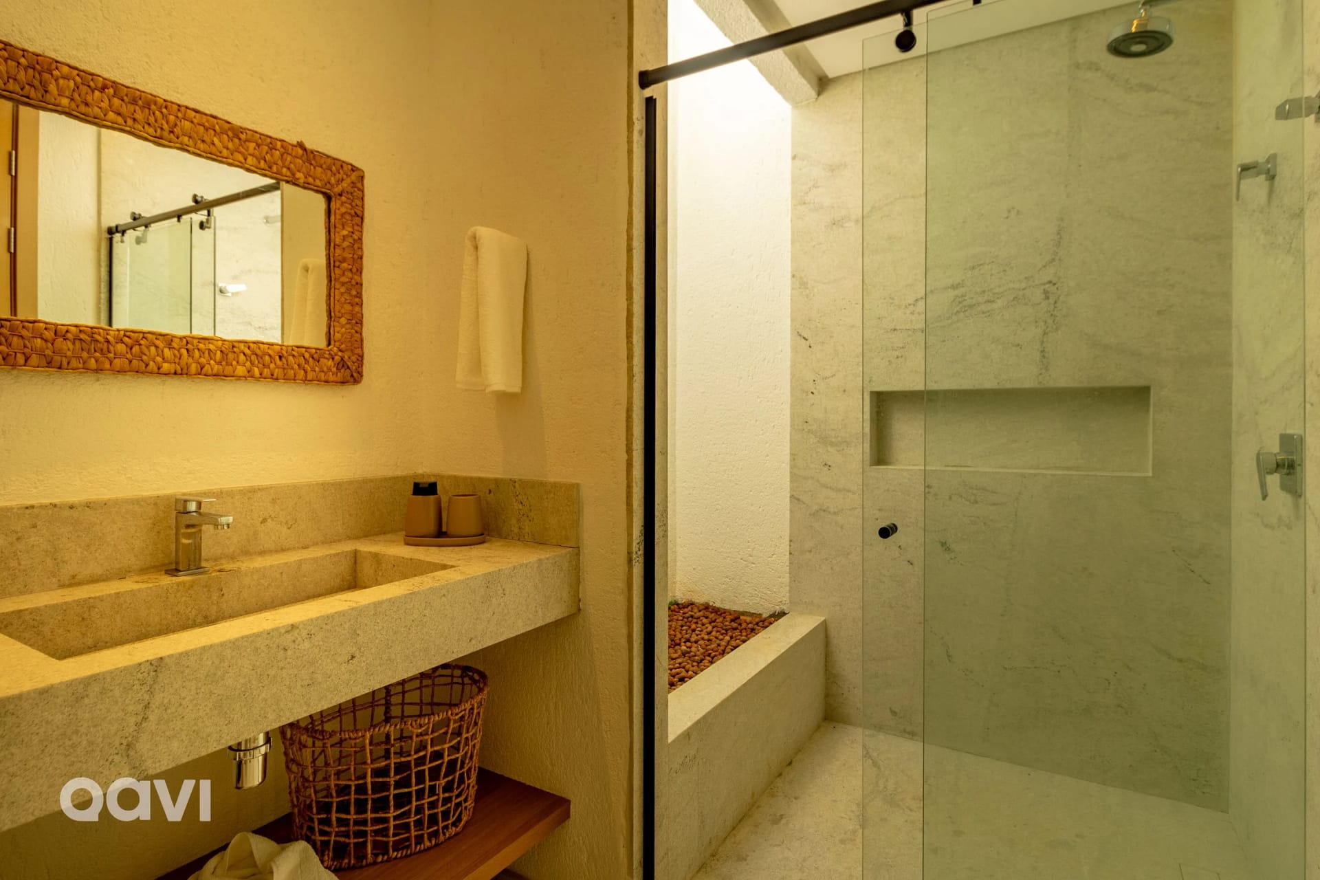 Cuarto de baño — Casa com Piscina na Praia de Tatuamunha by Qavi
