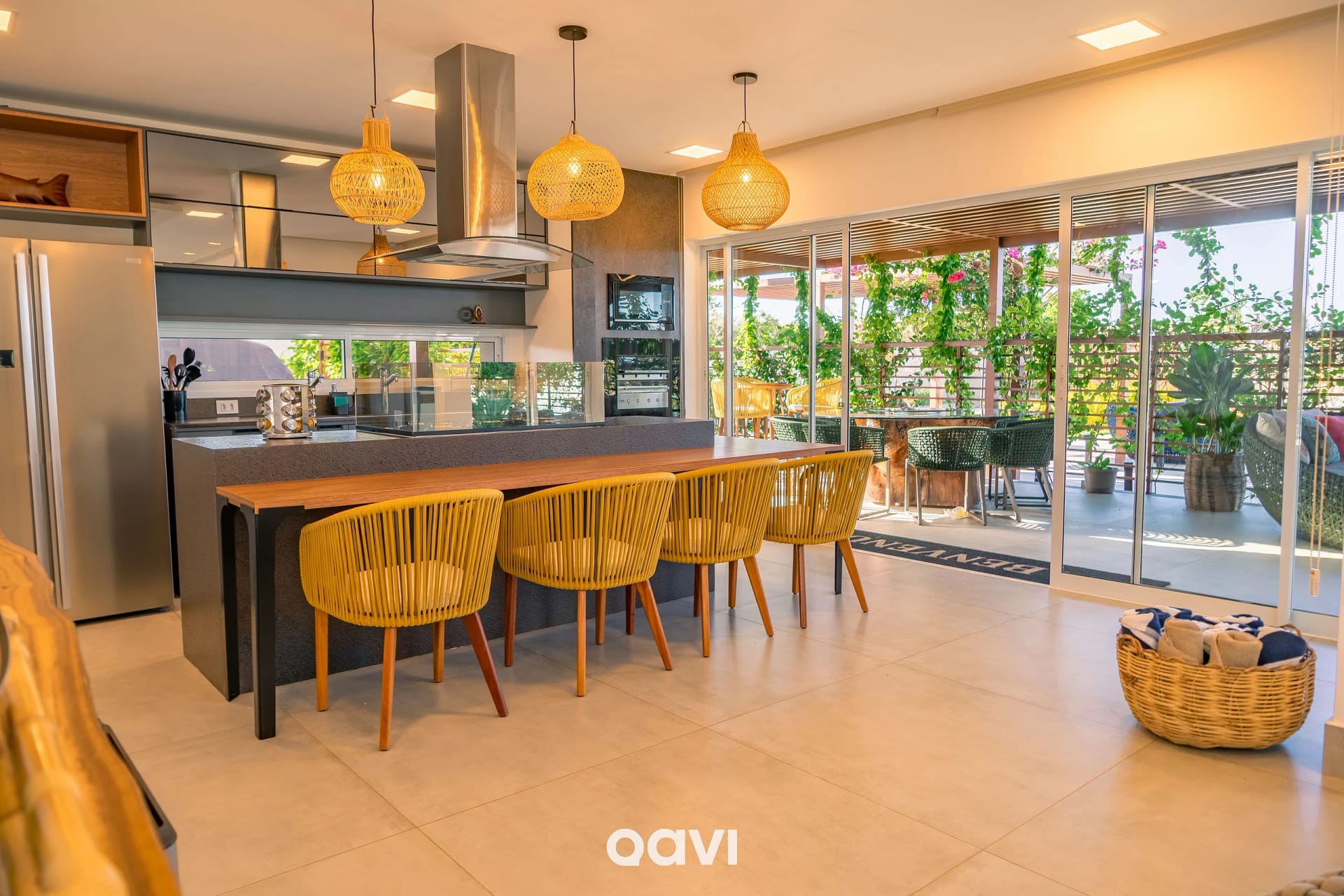 Comedor — Casa de Luxo Vista Mar em Gostoso by Qavi