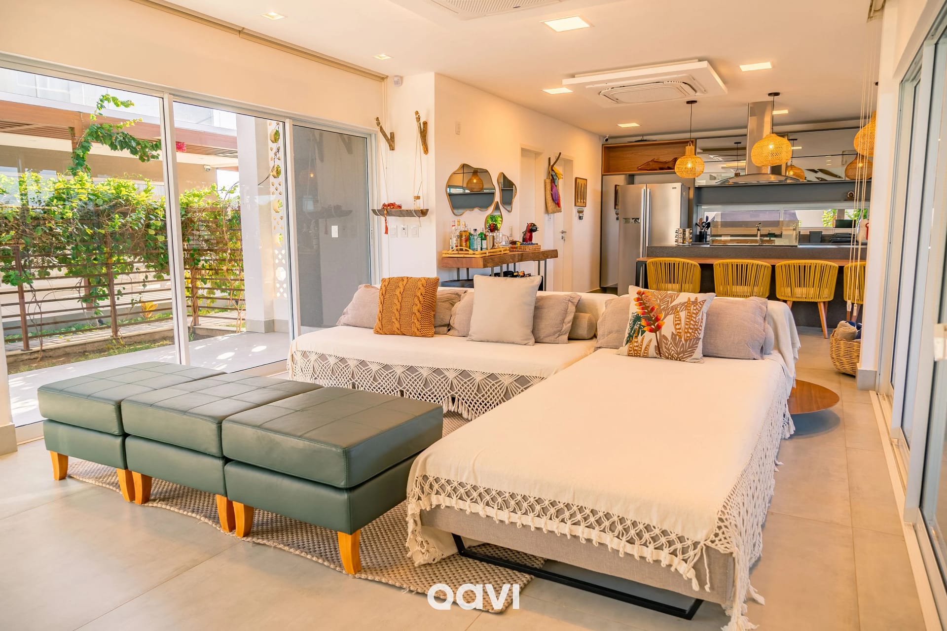Sala de Estar — Casa de Luxo Vista Mar em Gostoso by Qavi