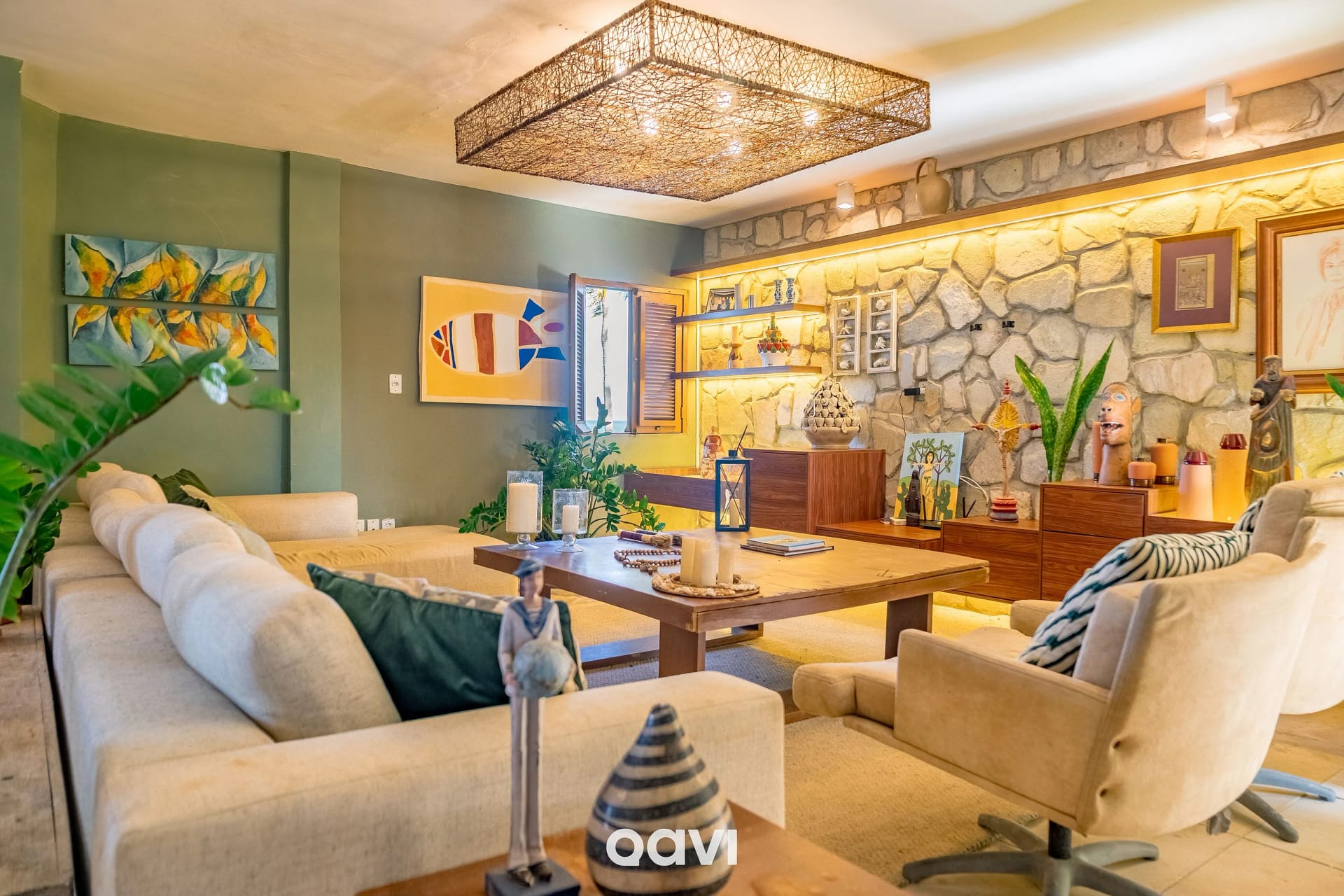 Sala de Estar — Casa Beira-Mar com Piscina em Jacumã by Qavi
