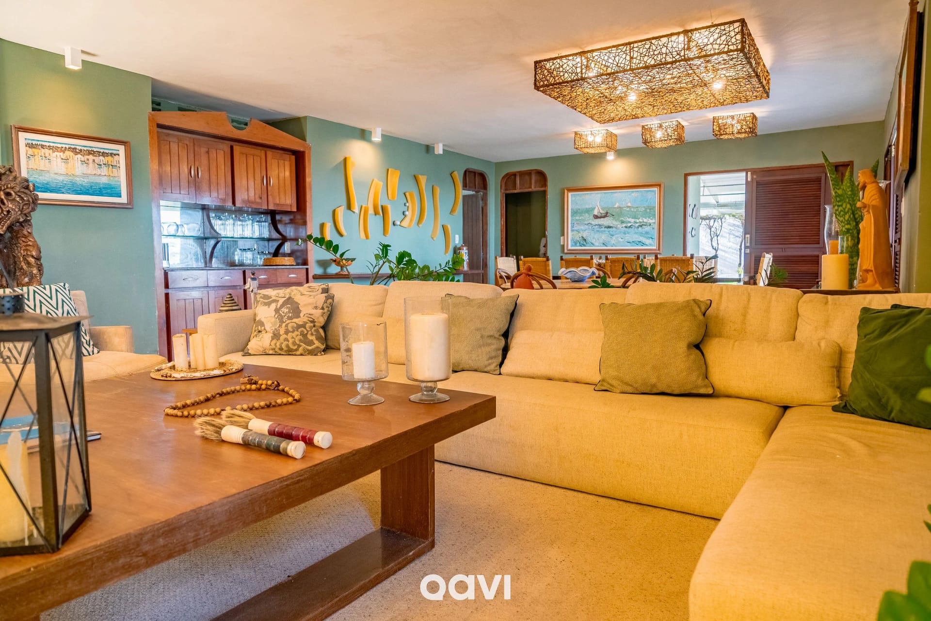 Sala de Estar — Casa Beira-Mar com Piscina em Jacumã by Qavi