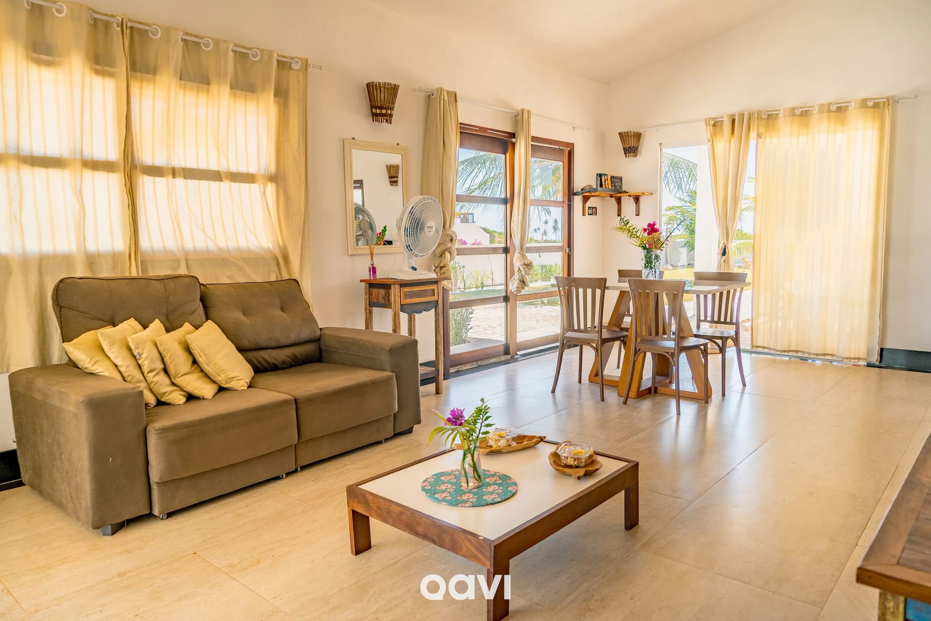 Sala de Estar — Casa Palm Paradise em Touros by Qavi