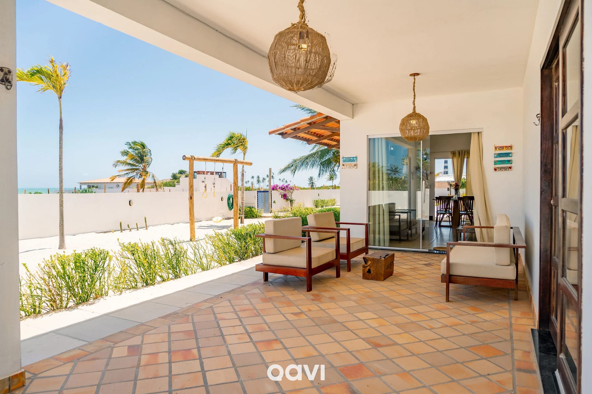 Area de estar — Casa Palm Paradise em Touros by Qavi