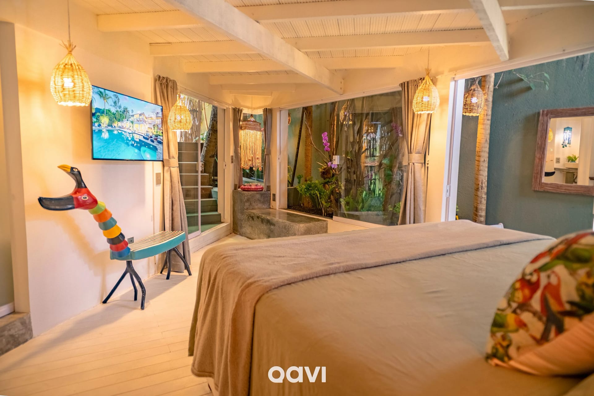Quarto — Mansão Boutique com Piscina em Pipa by Qavi