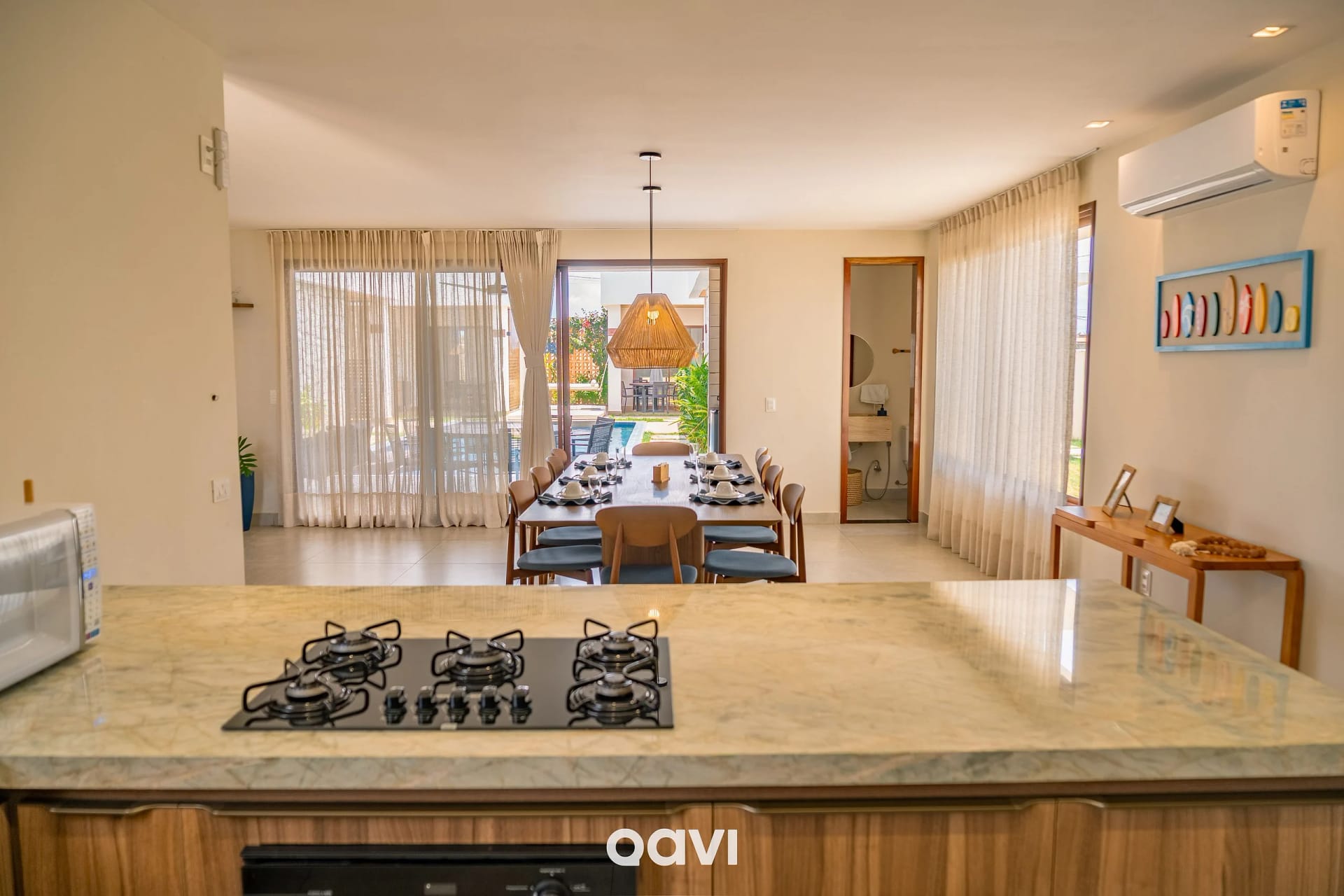 Cocina o kitnet — Villa Makani no Shamballa by Qavi