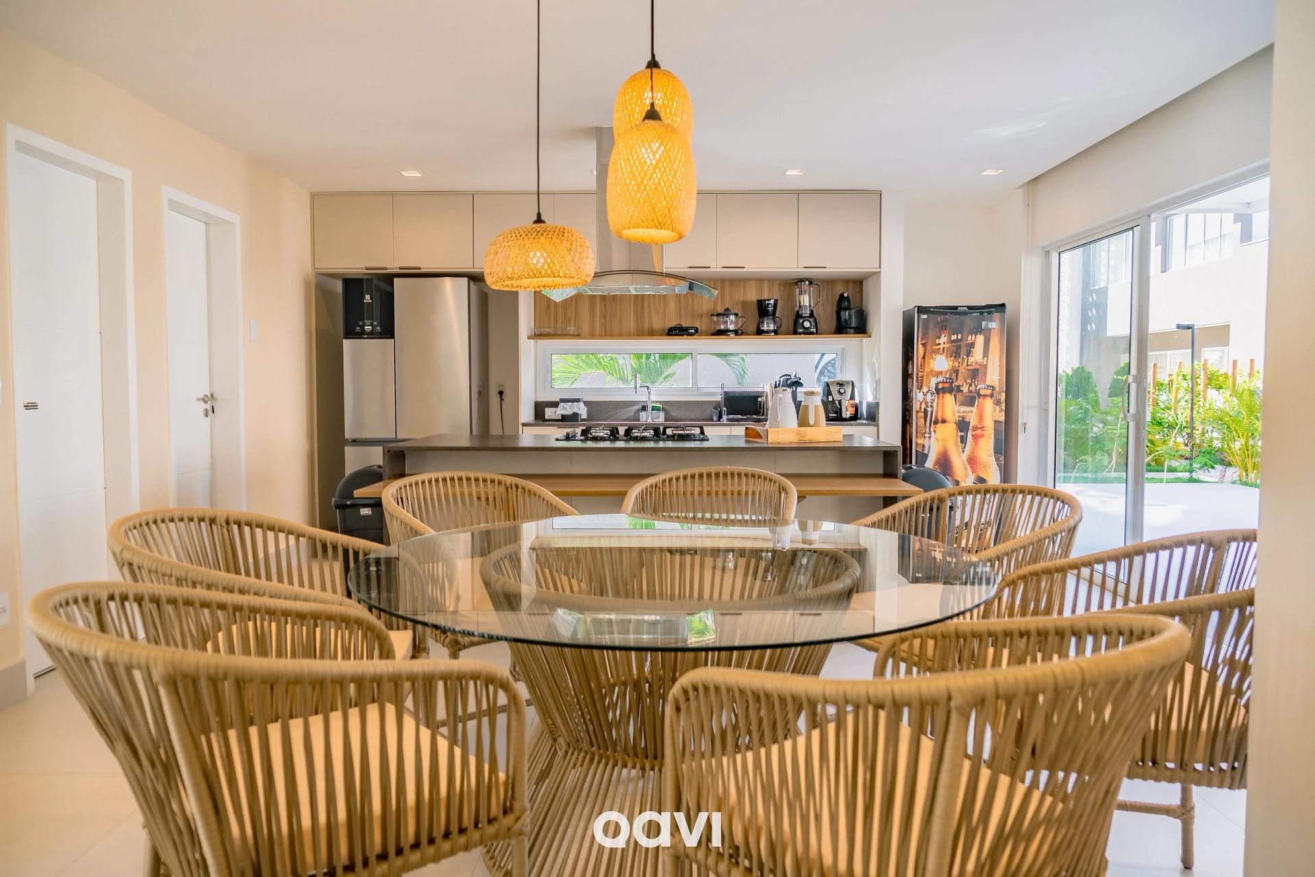 Sala de Jantar — Casa de Luxo com Jacuzzi em Gostoso by Qavi