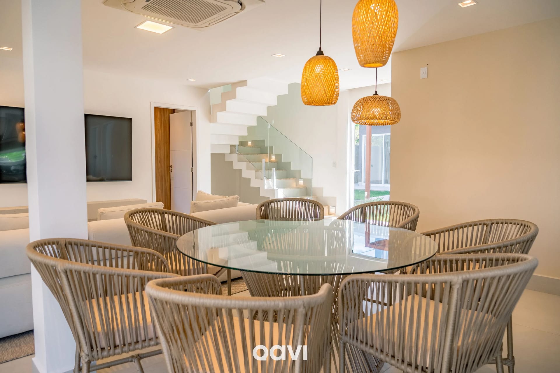 Sala de Jantar — Casa de Luxo com Jacuzzi em Gostoso by Qavi
