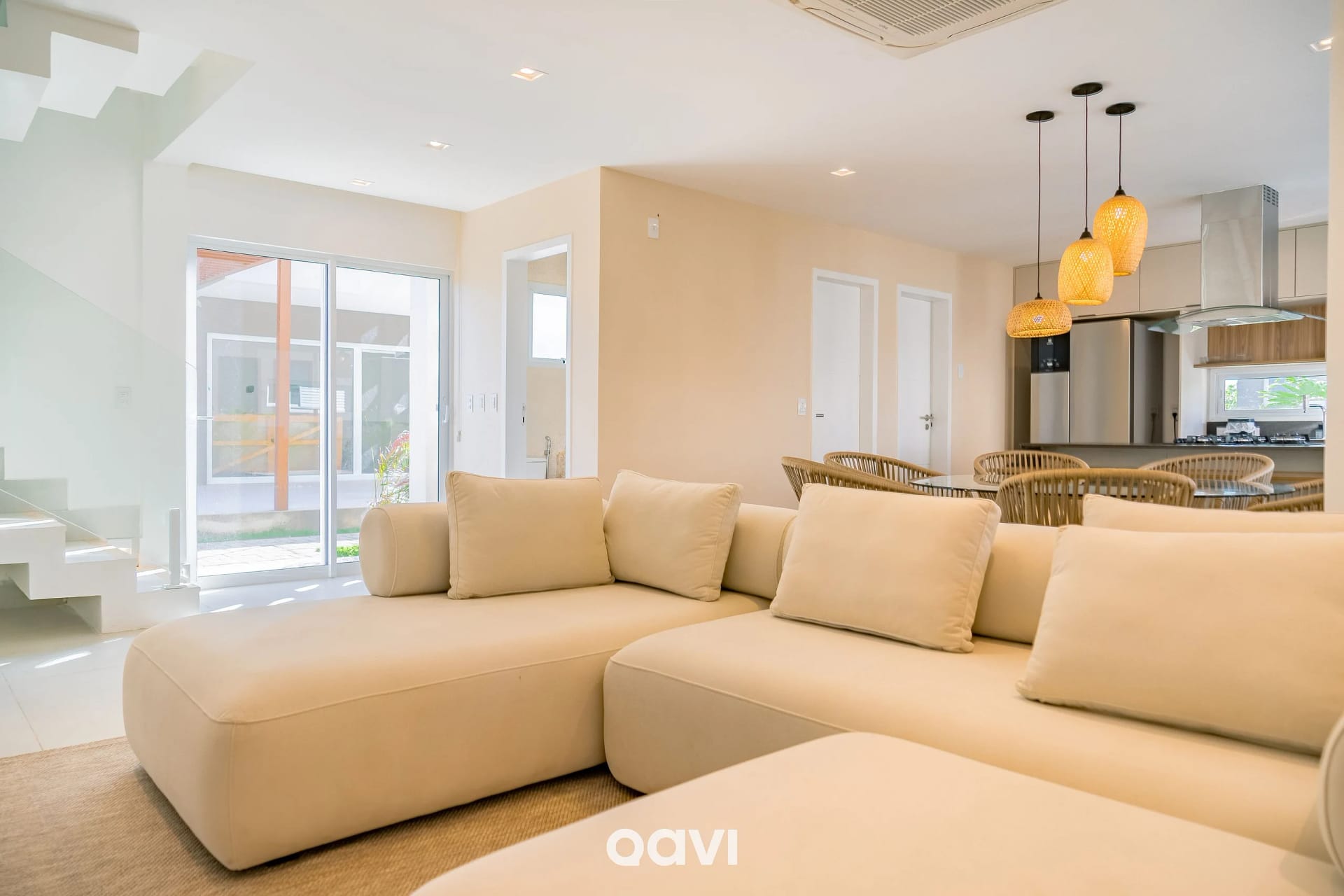 Sala de Estar — Casa de Luxo com Jacuzzi em Gostoso by Qavi