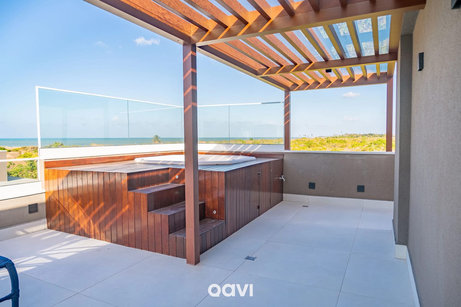 Varanda / Terraço — Casa de Luxo com Jacuzzi em Gostoso by Qavi