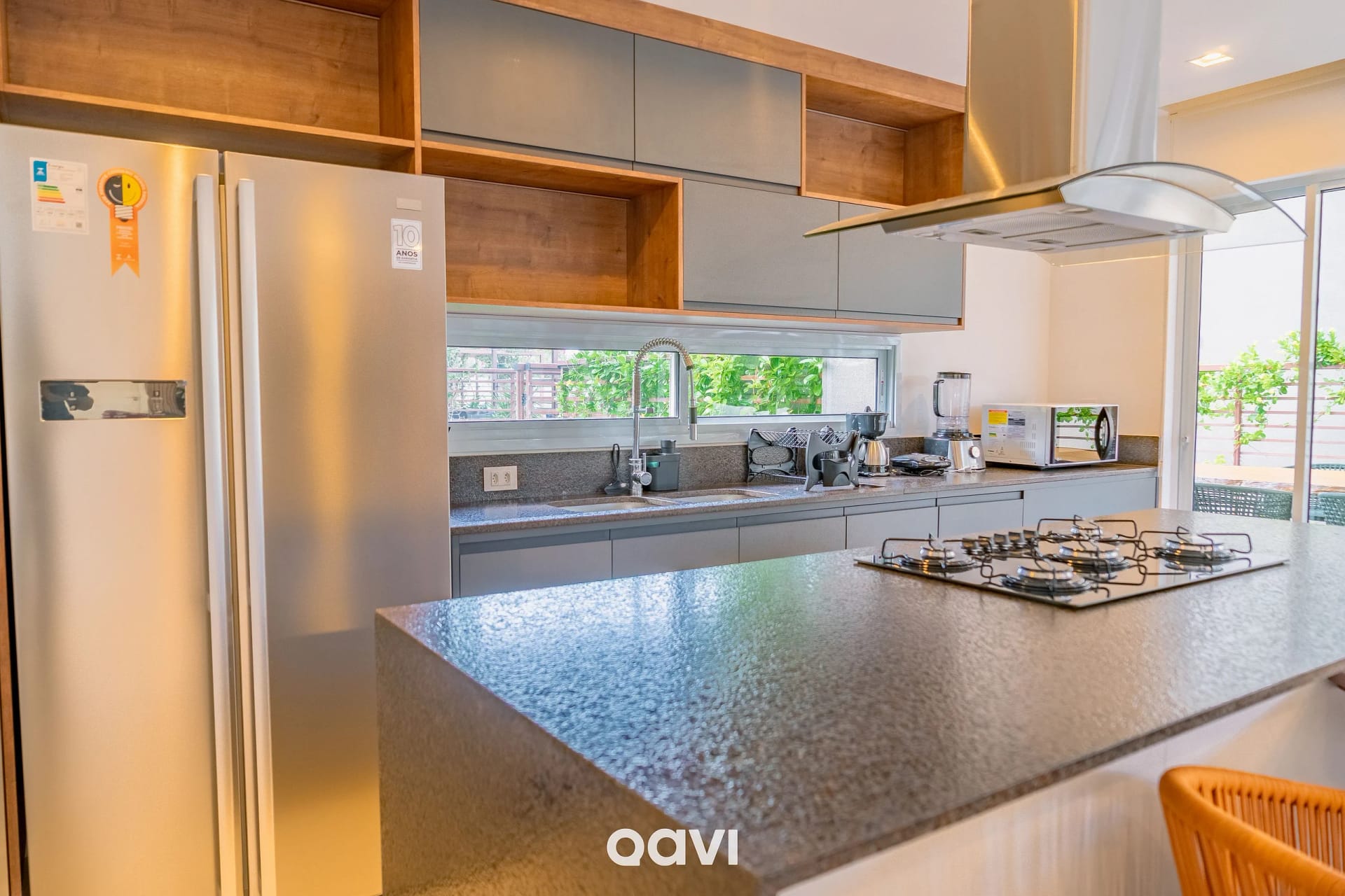 Kitchen or kitchenette — Casa de Luxo Vista Mar em Gostoso by Qavi