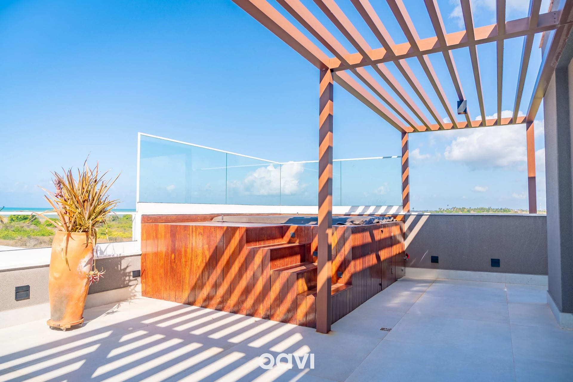 Balcony / Terrace — Casa de Luxo Vista Mar em Gostoso by Qavi