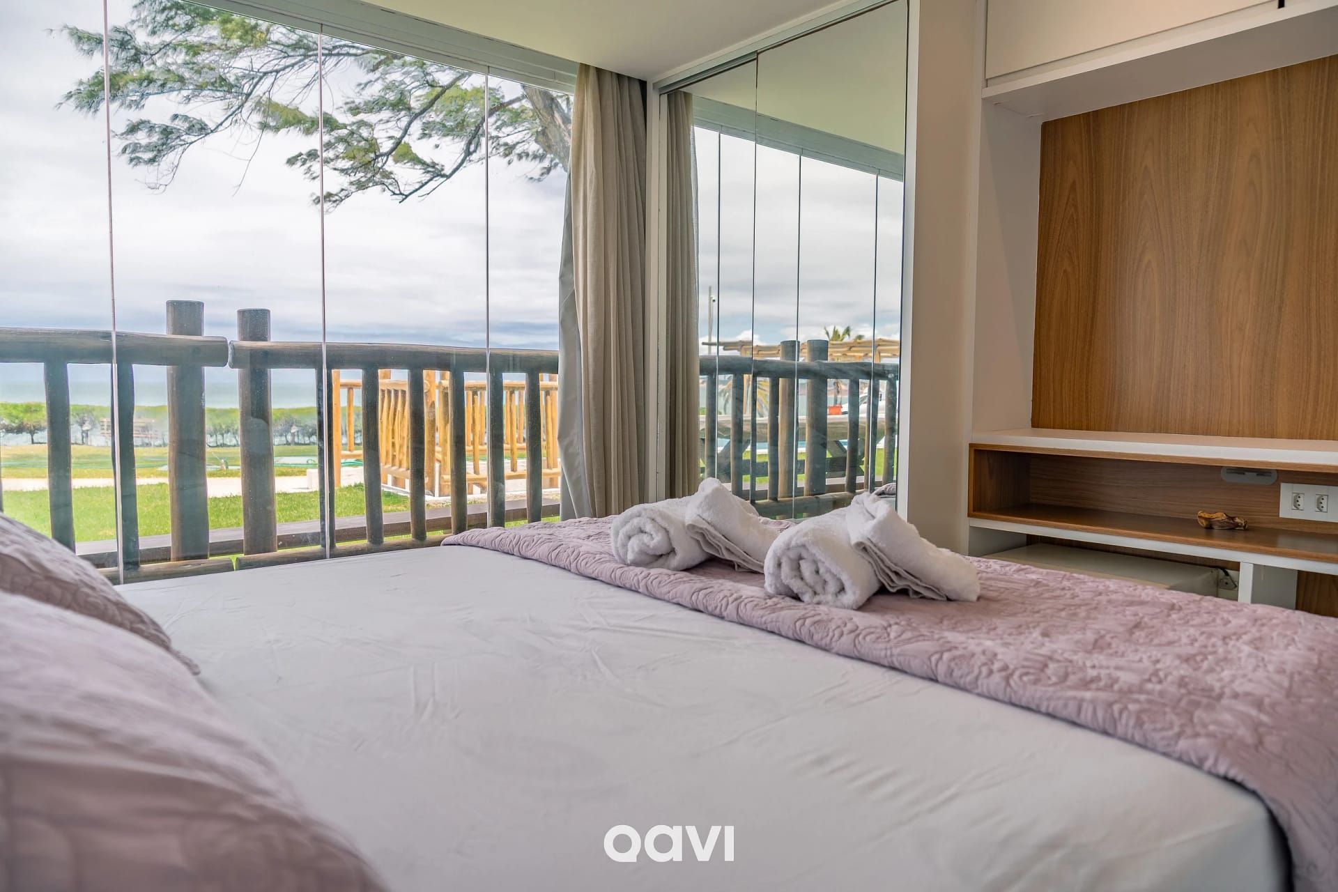 Dormitorio — Apartamento Vista Mar Porto Brasil Pirangi by Qavi