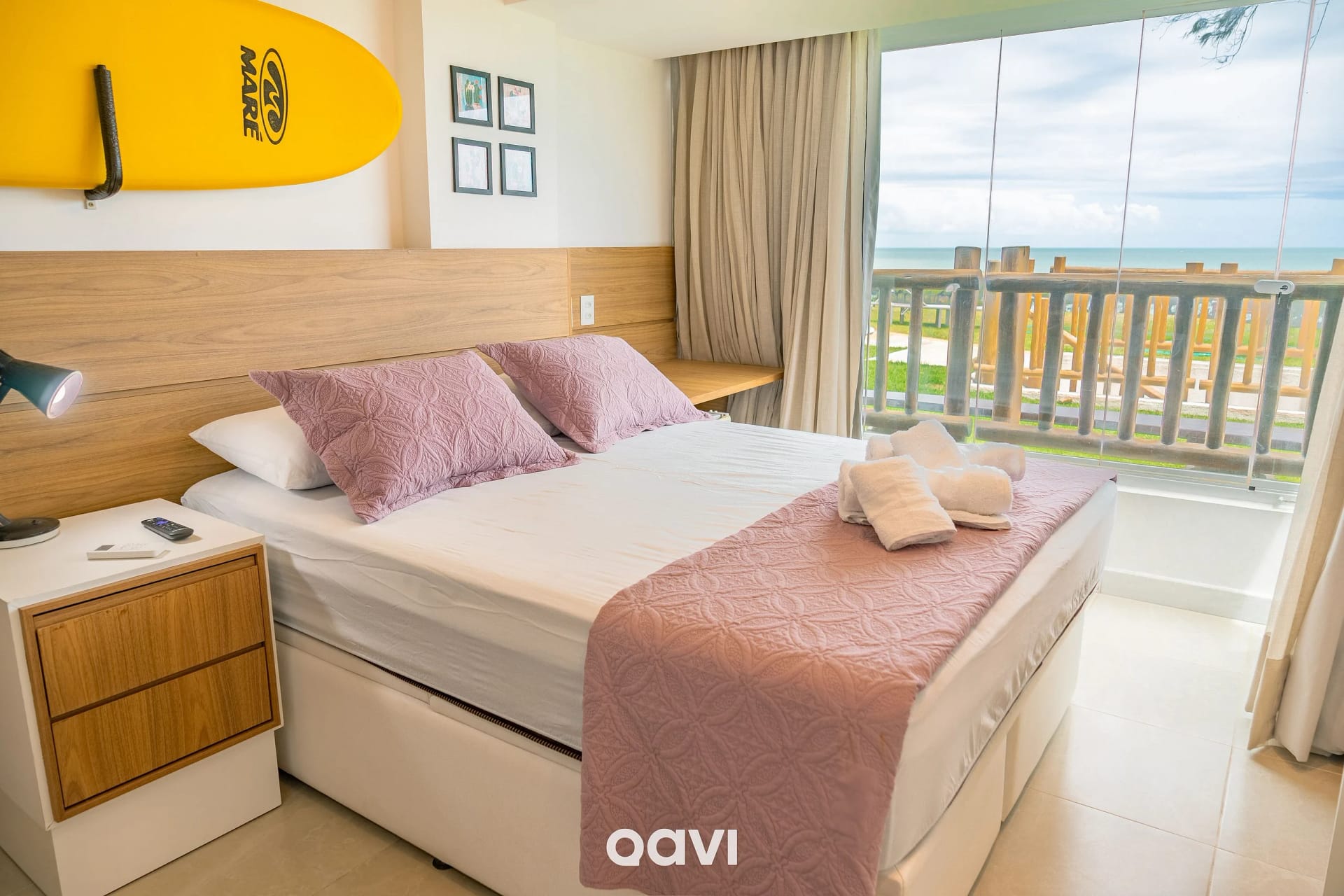 Dormitorio — Apartamento Vista Mar Porto Brasil Pirangi by Qavi