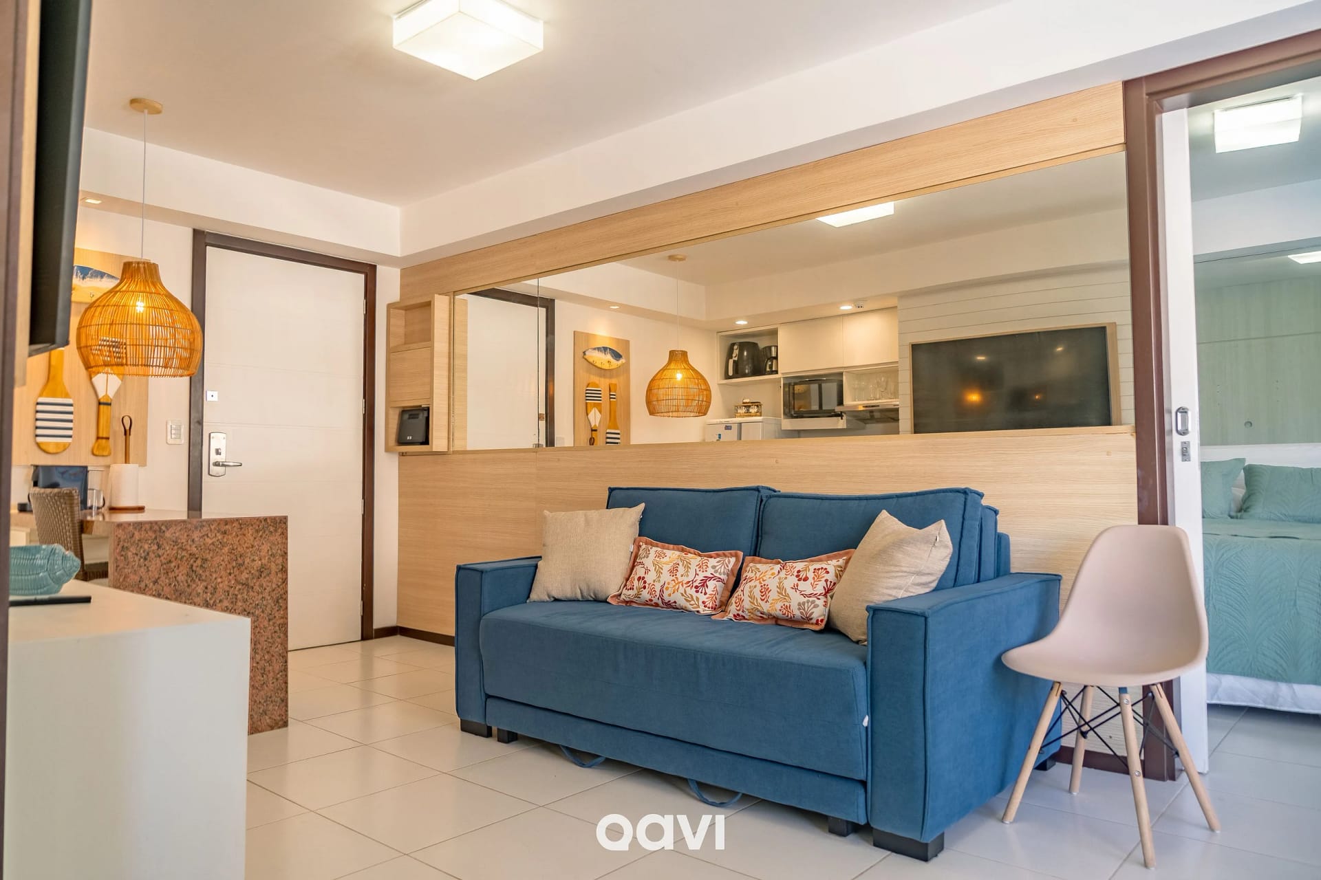 Living Room — Apartamento Dunas de Cotovelo Beira-Mar by Qavi