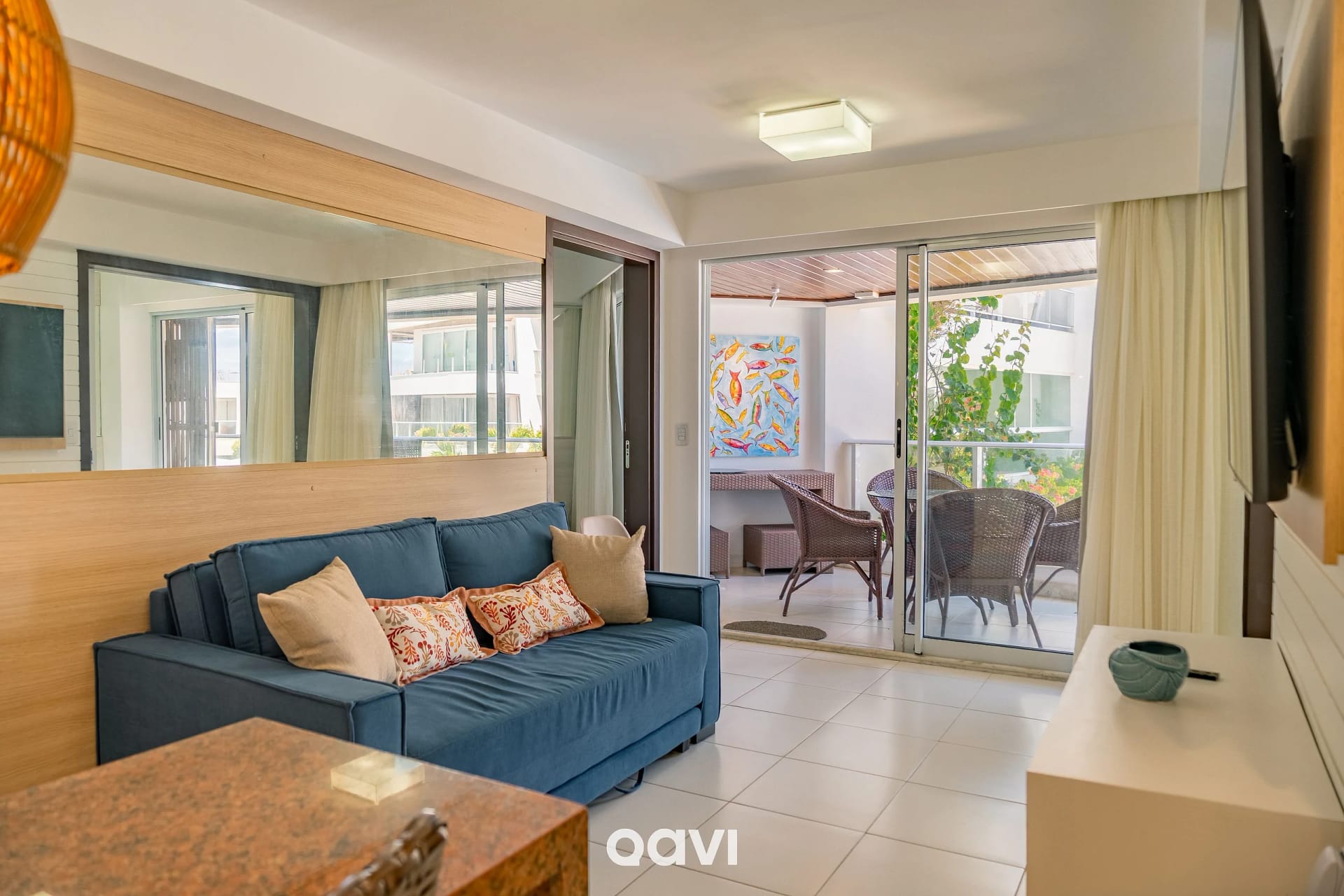 Living Room — Apartamento Dunas de Cotovelo Beira-Mar by Qavi