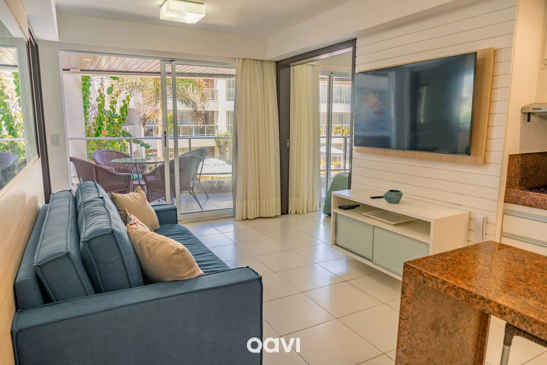 Living Room — Apartamento Dunas de Cotovelo Beira-Mar by Qavi