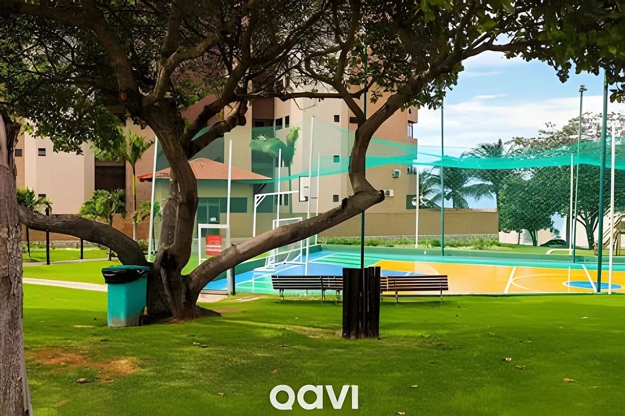 Pista de tenis — Apartamento Vista Mar Porto Brasil Pirangi by Qavi