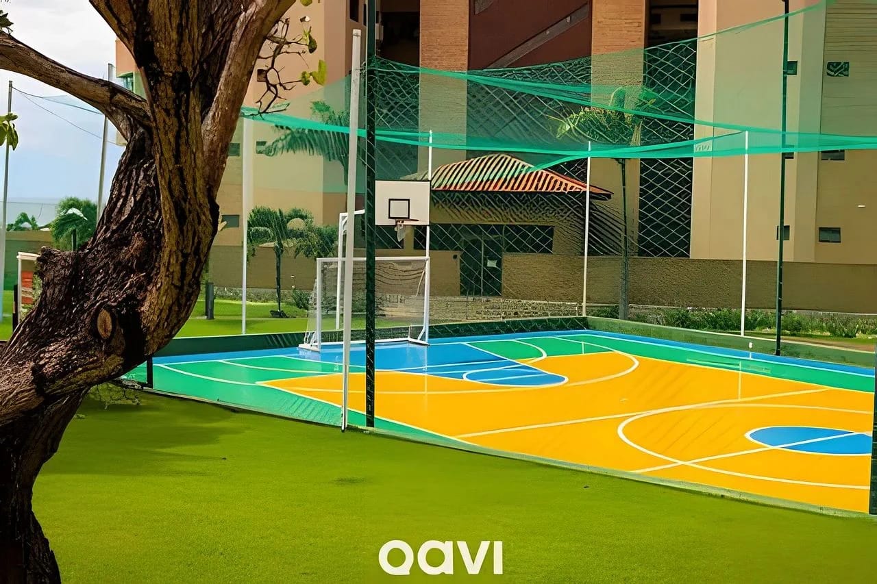 Pista de tenis — Apartamento Vista Mar Porto Brasil Pirangi by Qavi