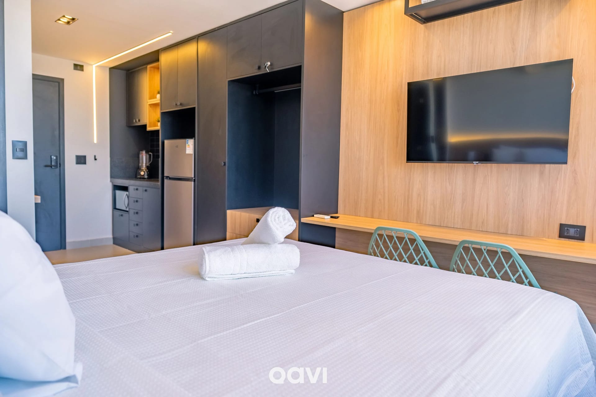 Dormitorio — Studio VIsta Mar Emunah Ponta de Campina by Qavi