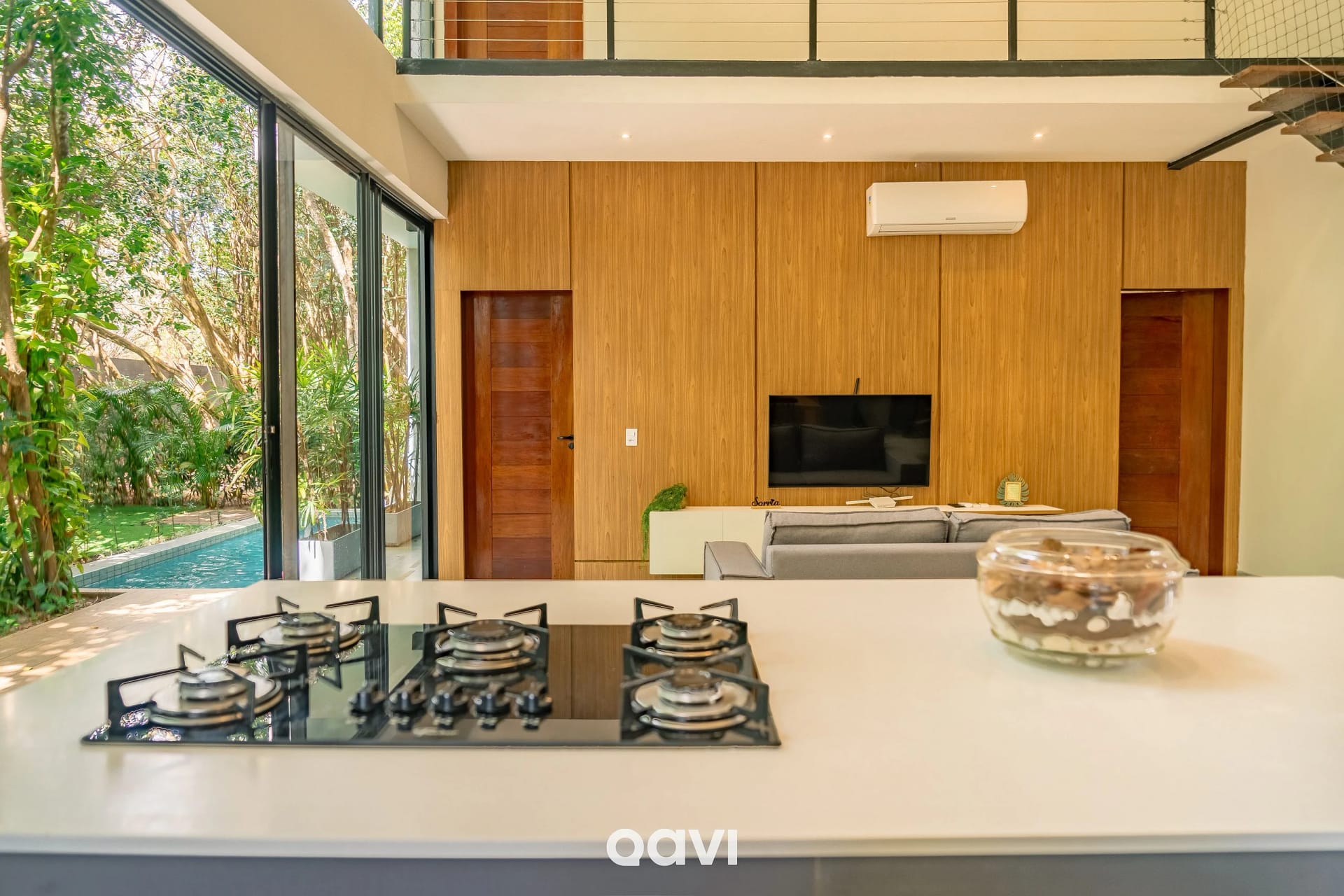 Kitchen or kitchenette — Casa de Luxo com Piscina em Pipa by Qavi