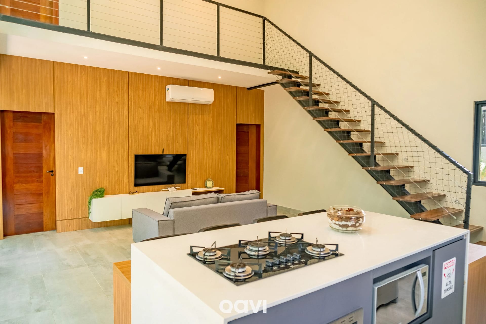 Kitchen or kitchenette — Casa de Luxo com Piscina em Pipa by Qavi