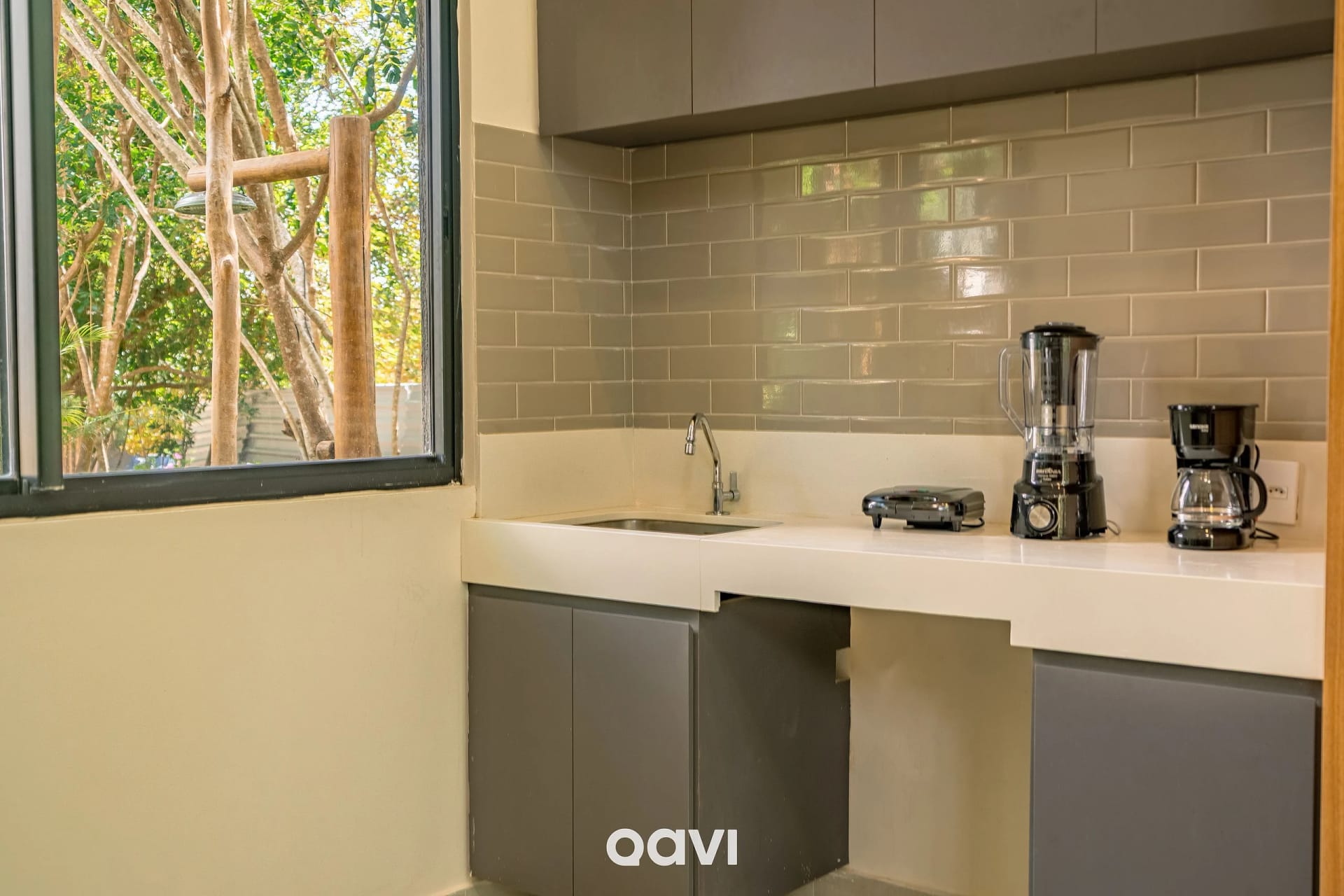 Kitchen or kitchenette — Casa de Luxo com Piscina em Pipa by Qavi