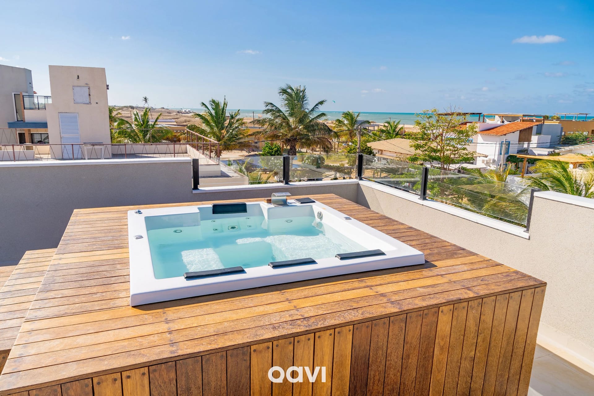 Balcony / Terrace — Casa Luxo com Piscina e Jacuzzi em Gostoso by Qavi