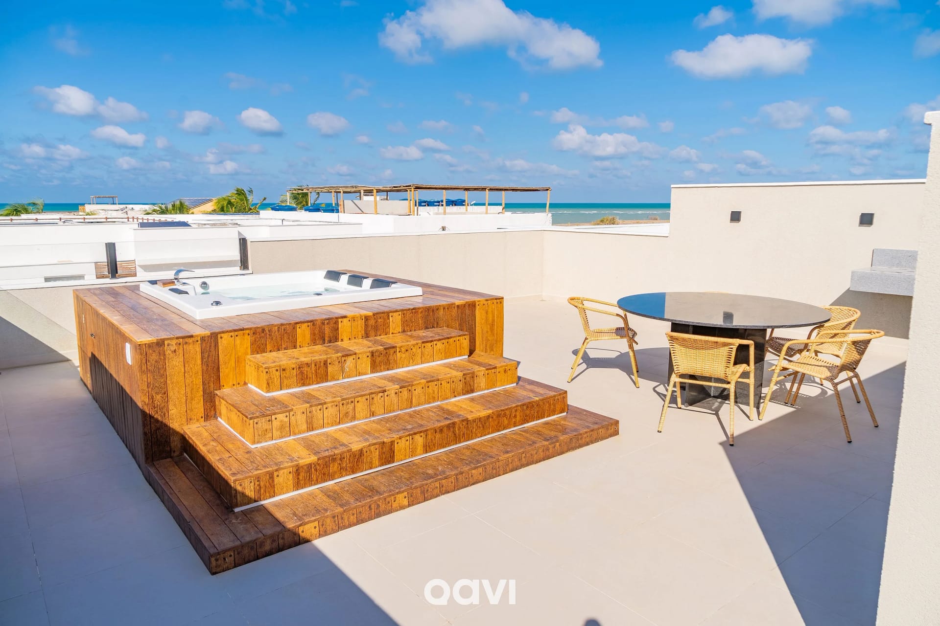 Balcony / Terrace — Casa Luxo com Piscina e Jacuzzi em Gostoso by Qavi