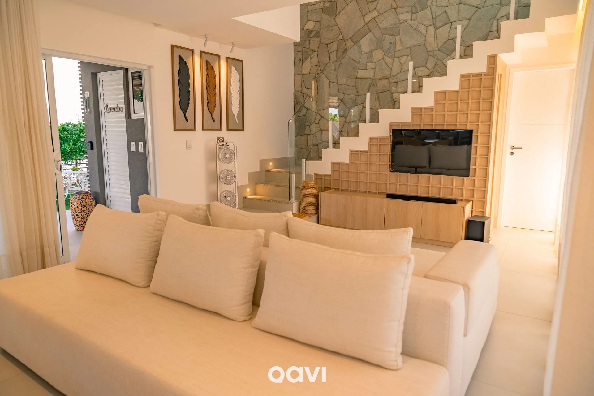 Living Room — Casa com Piscina em Condomínio em Gostoso by Qavi