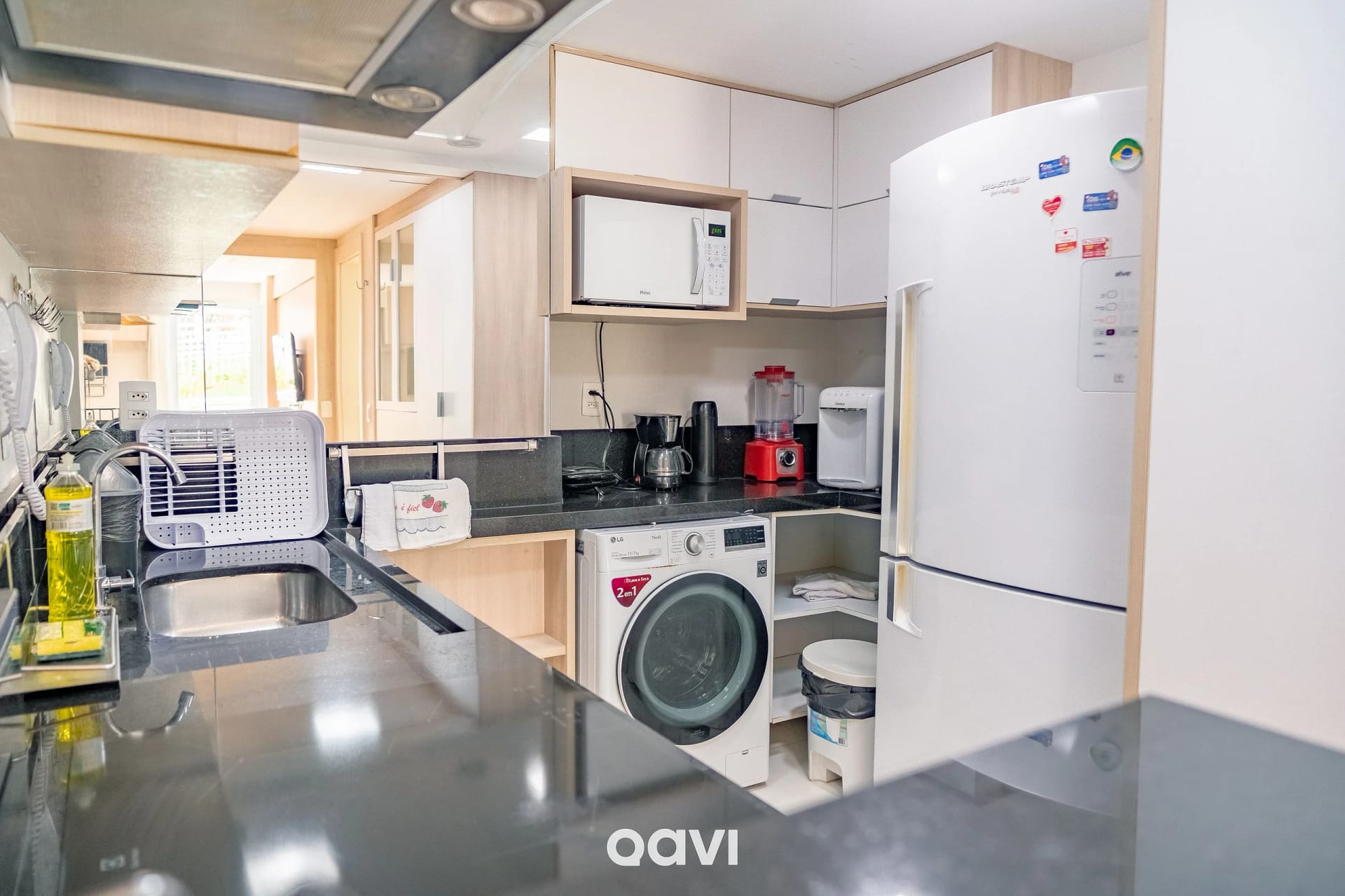 Kitchen or kitchenette — In Mare Bali Flat Premium Maui by Qavi