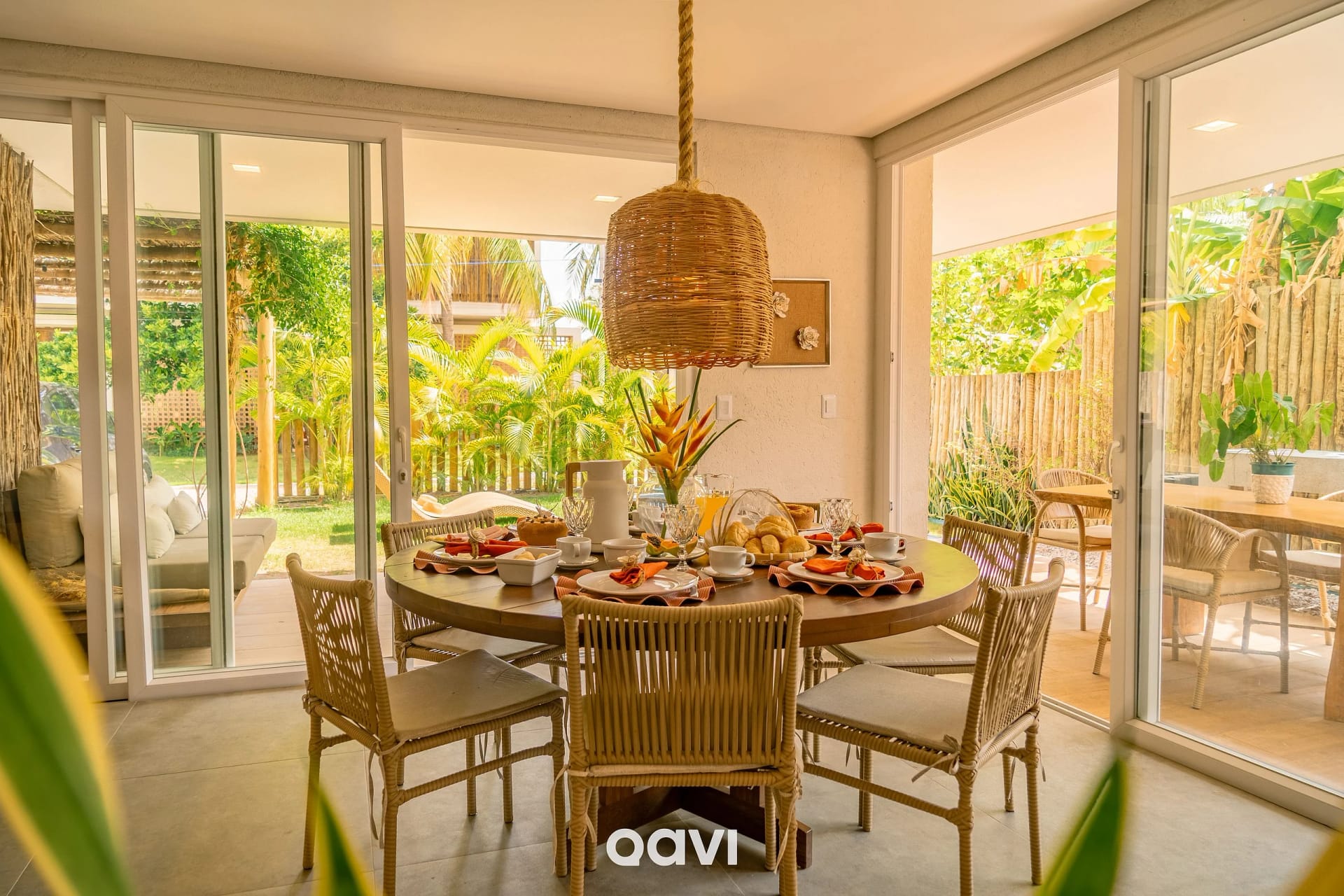 Comedor — Casa com Piscina Cond Beira-Mar Milagres Qavi