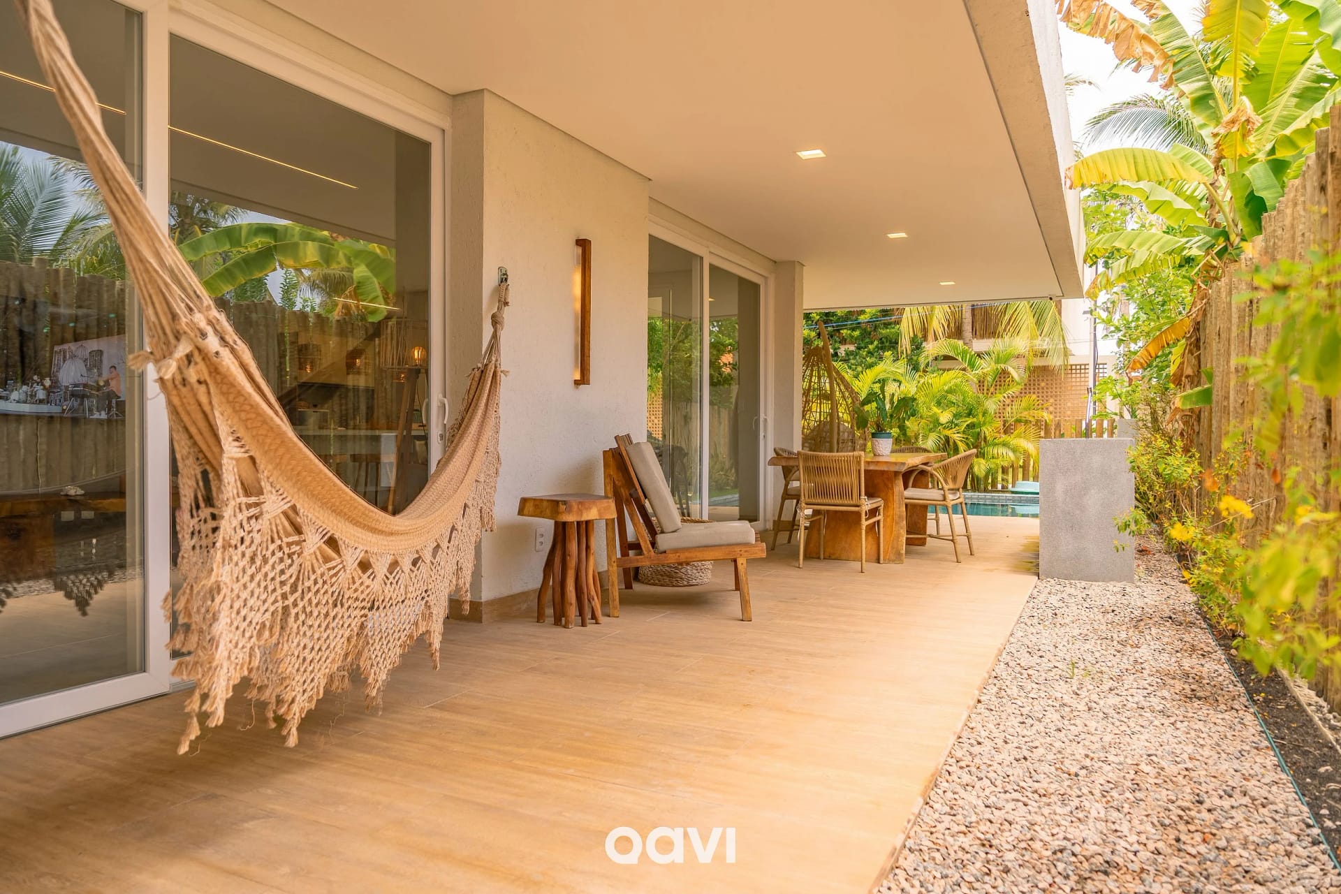Area de estar — Casa com Piscina Cond Beira-Mar Milagres Qavi