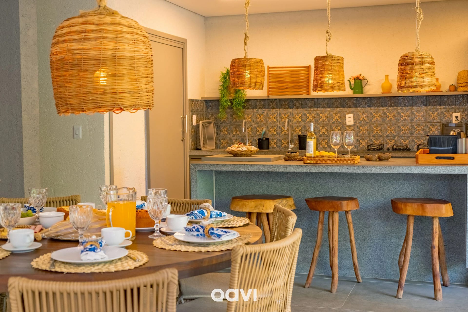 Cozinha ou kitnet — Casa com Piscina em Cond Beira Mar Milagres Qavi