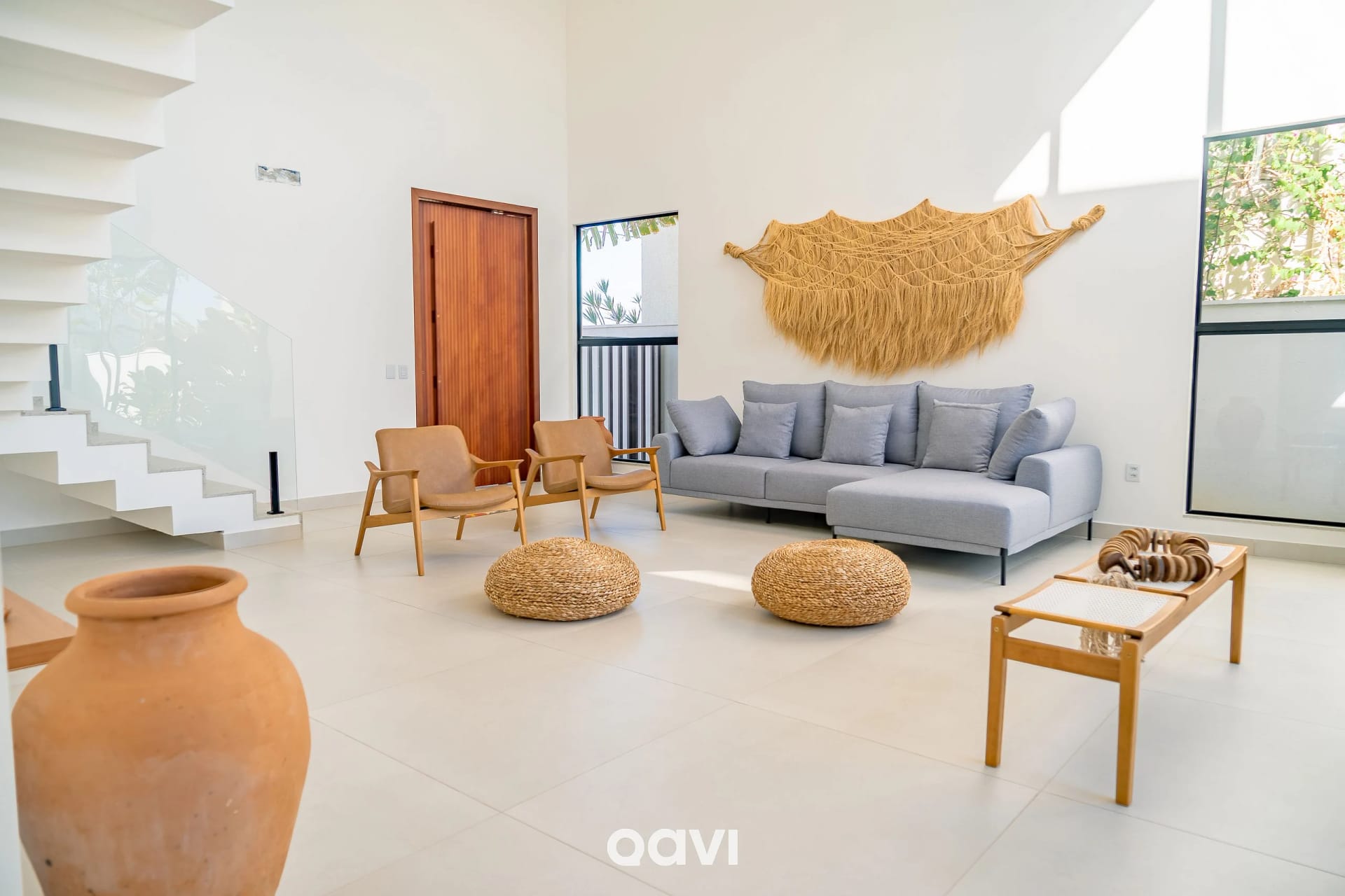 Living Room — Casa Luxo com Piscina e Jacuzzi em Gostoso by Qavi