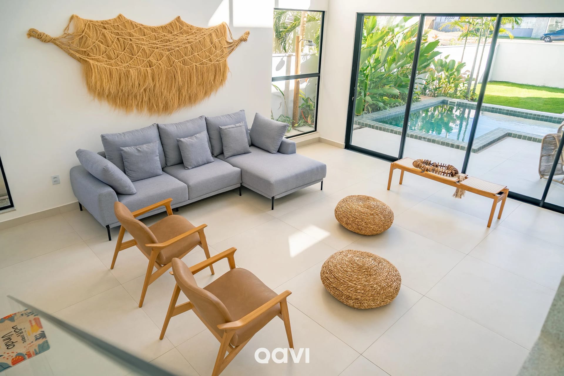 Living Room — Casa Luxo com Piscina e Jacuzzi em Gostoso by Qavi