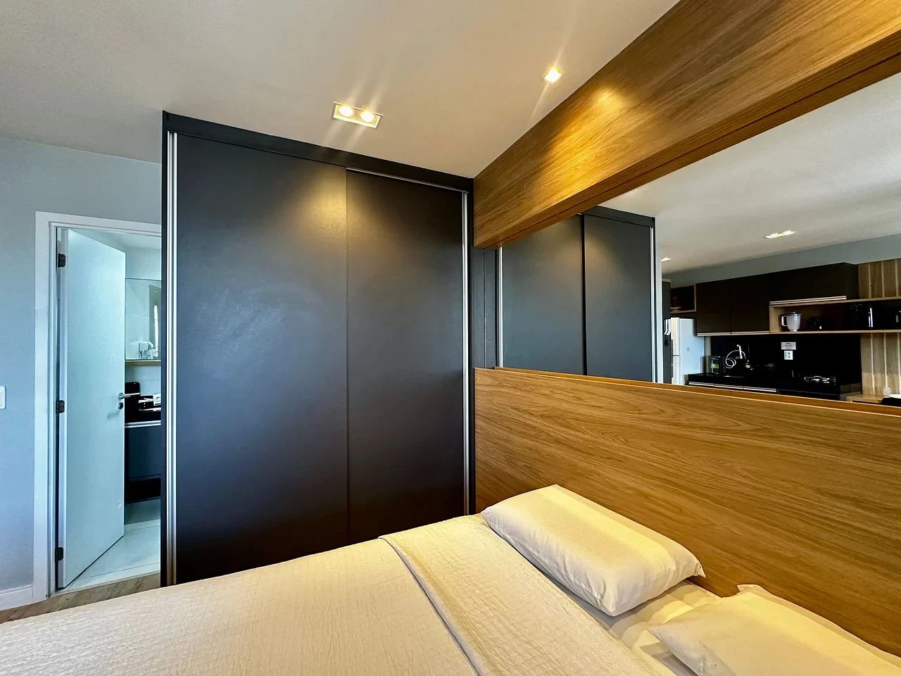 Bedroom — Studio no Edifício Time em Maceió by Qavi