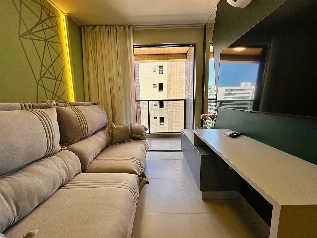 Living Room — Apartamento Studio Design Maceió by Qavi