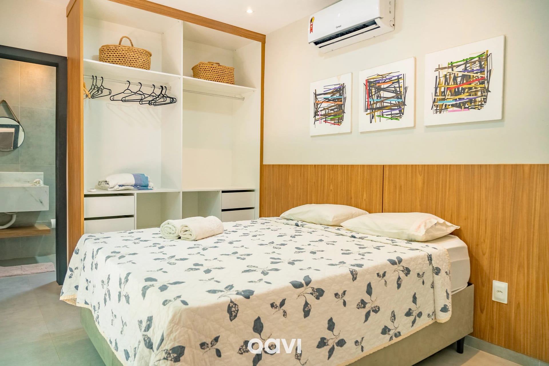 Quarto — Casa luxuosa em condomínio Maxlife09 - By Qavi