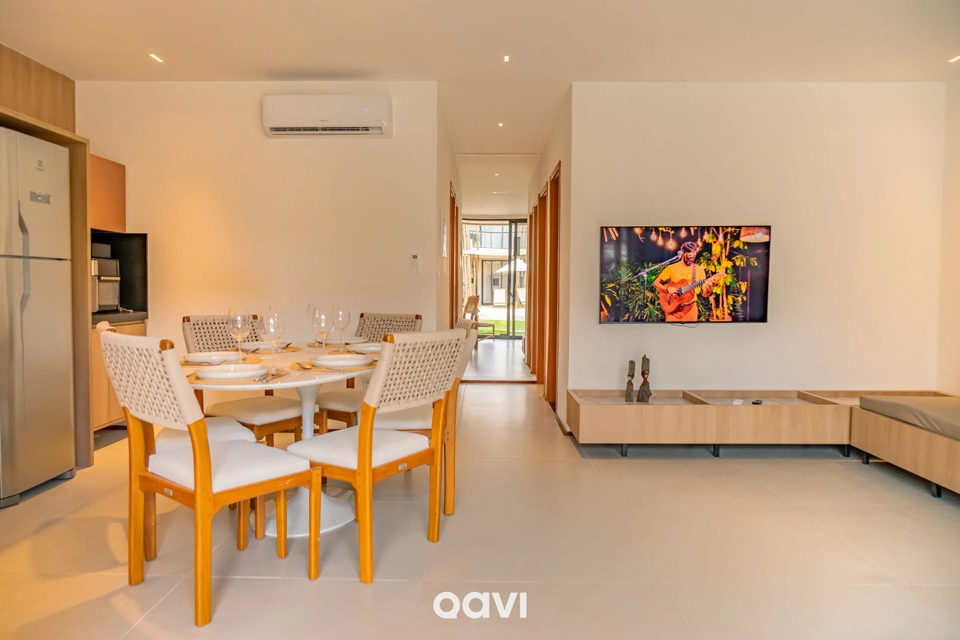 Sala de Estar — Apartamento na Praia de Tatuamunha by Qavi