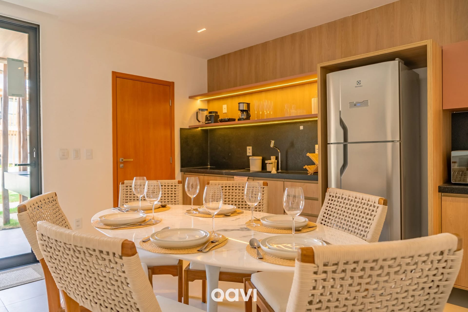 Comedor — Apartamento na Praia de Tatuamunha by Qavi