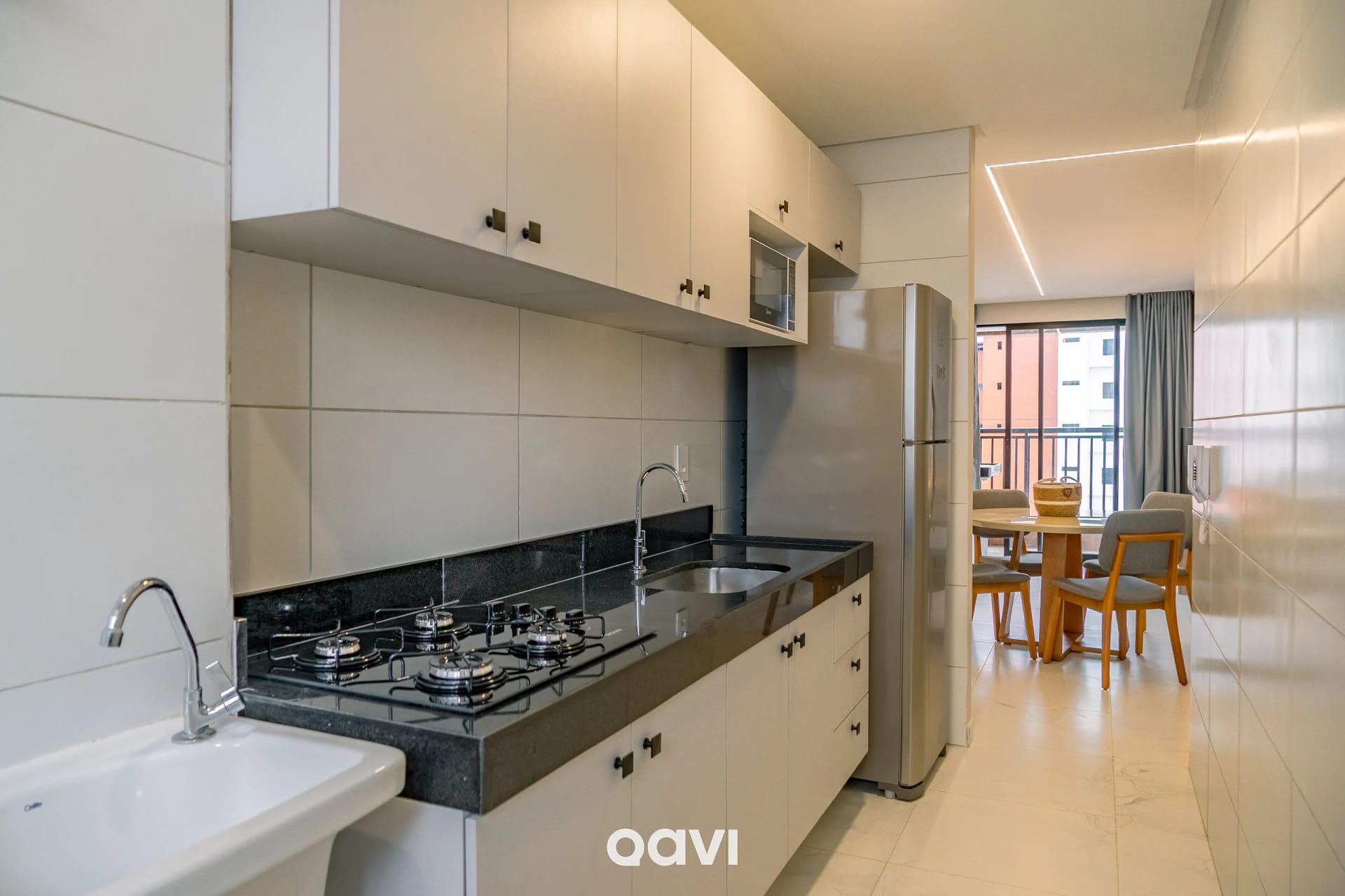 Cozinha ou kitnet — Apartamento com Varanda Mindset Manaíra by Qavi