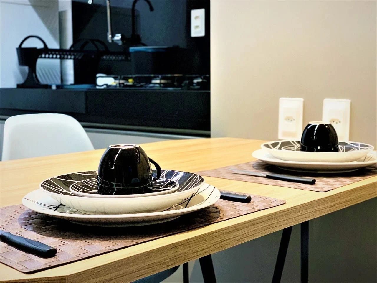 Cocina o kitnet — Studio no Edifício Time em Maceió by Qavi