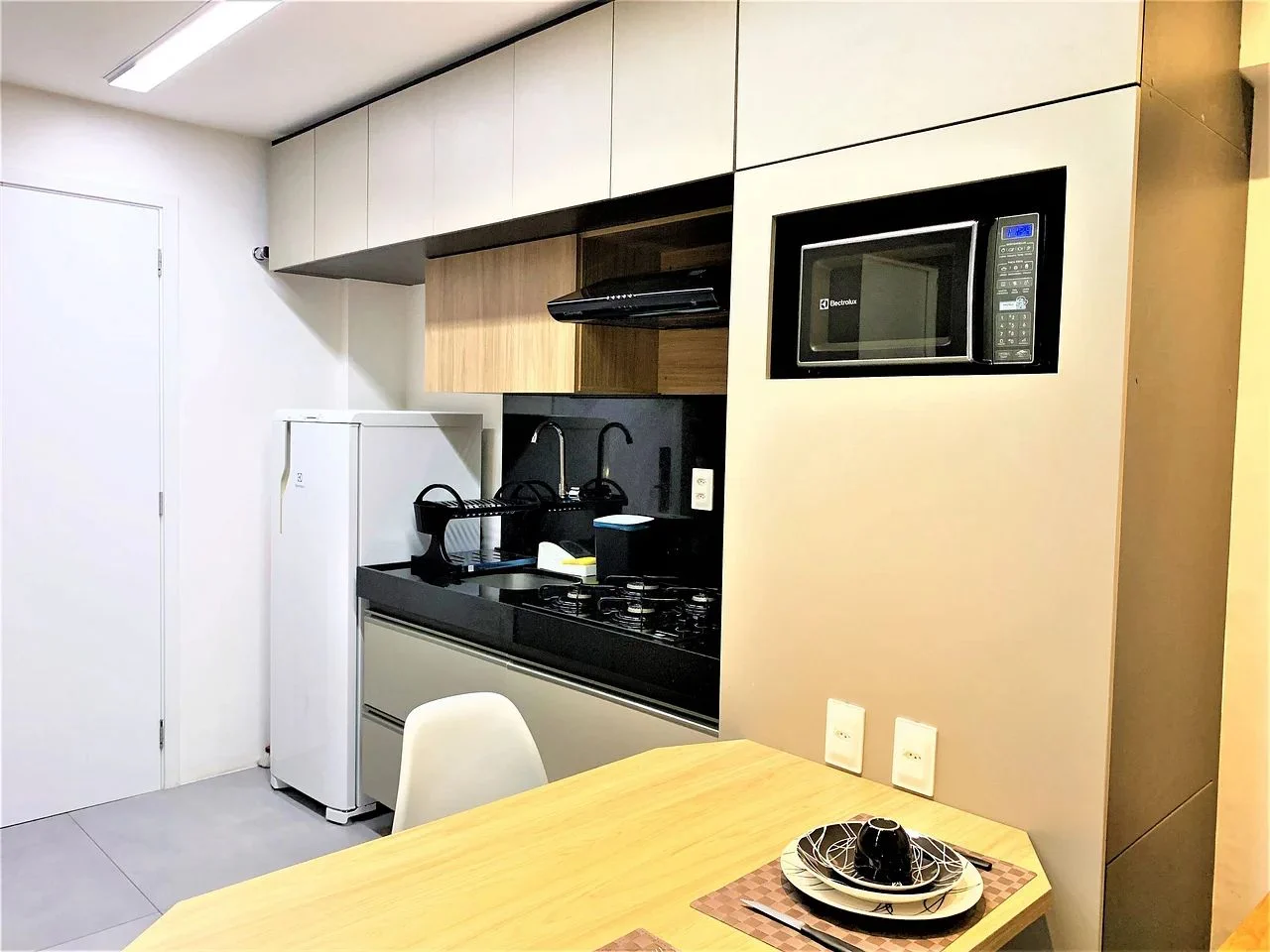 Cocina o kitnet — Studio no Edifício Time em Maceió by Qavi