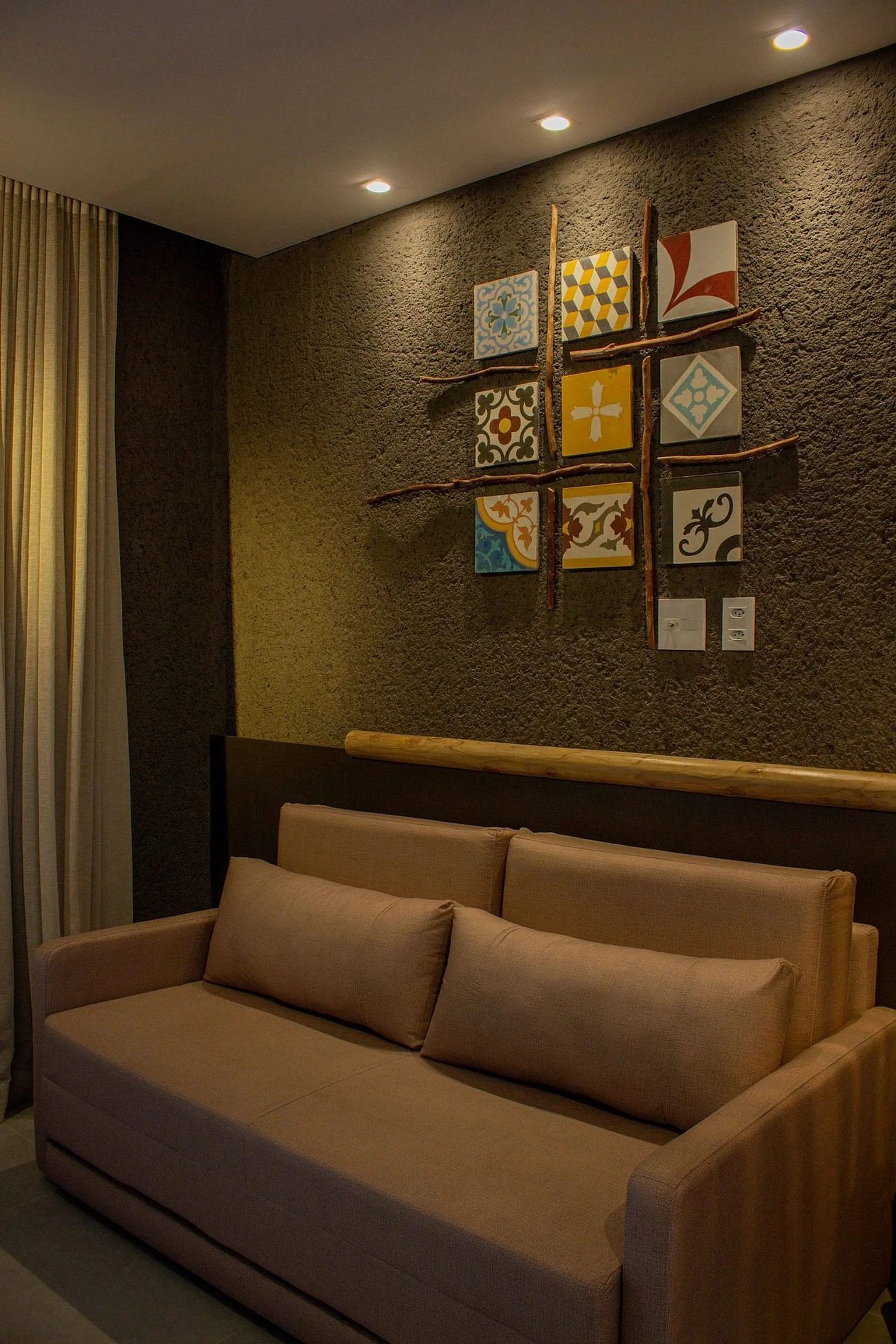 Sala de Estar — Apartamento com Varanda Gamboa Milagres by Qavi