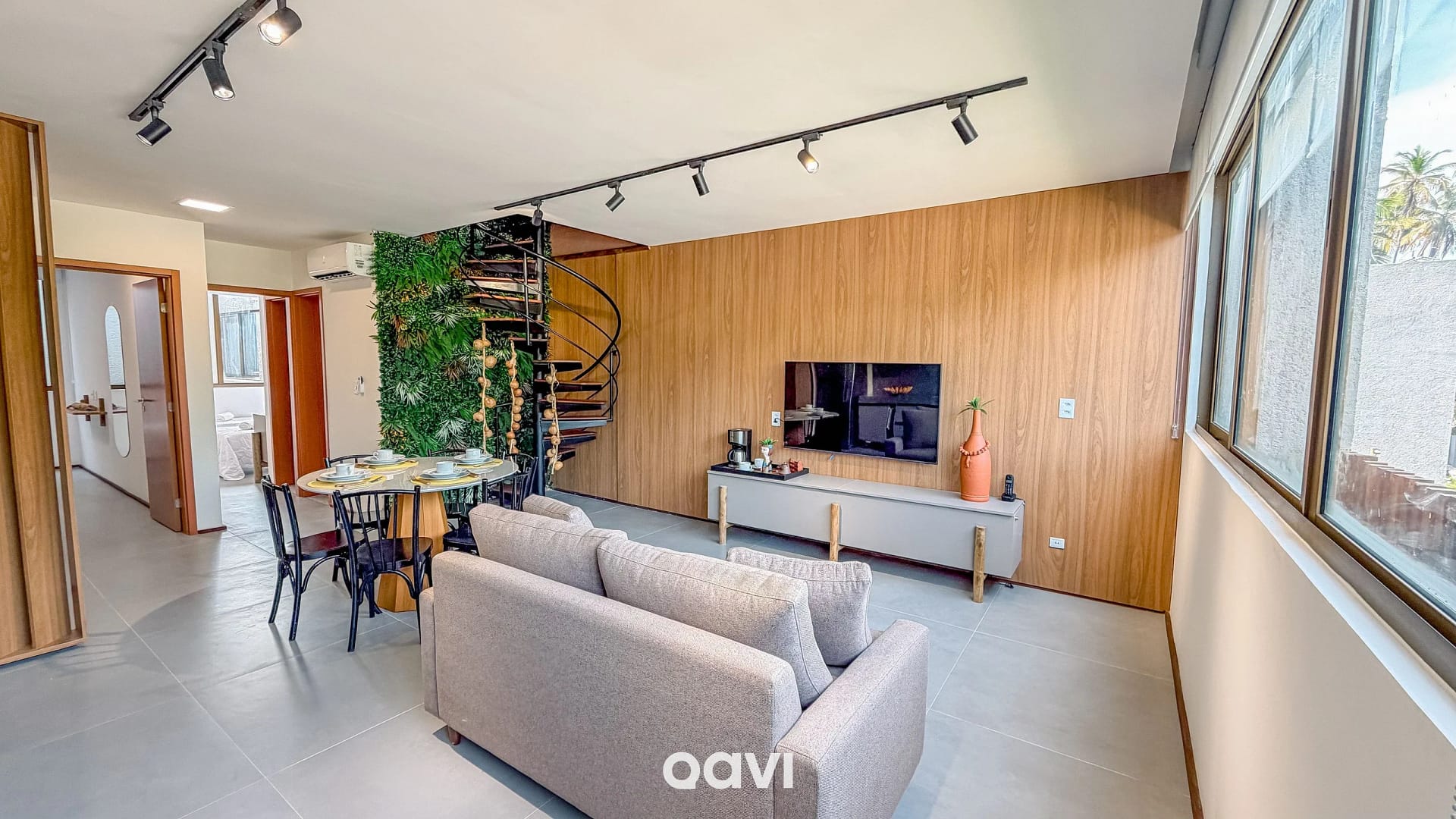 Sala de Estar — Apartamento Rooftop Villa Naluri Japaratinga