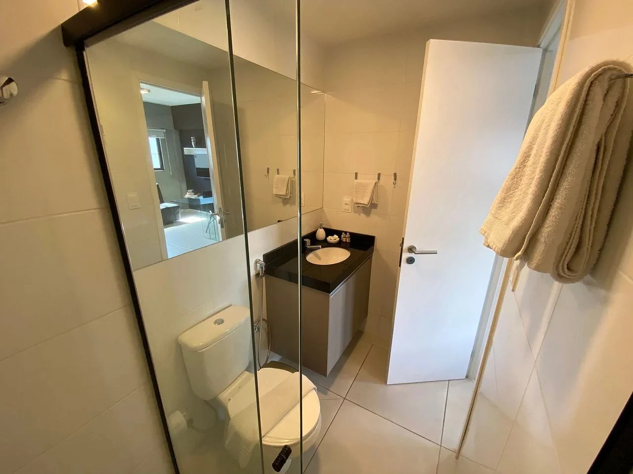 Cuarto de baño — Studio no Edifício Time em Maceió by Qavi