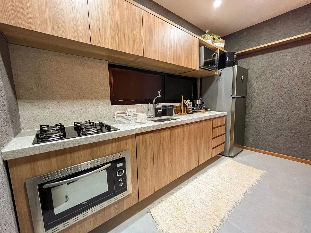 Cocina o kitnet — Apartamento Varanda Manatee em Milagres by Qavi